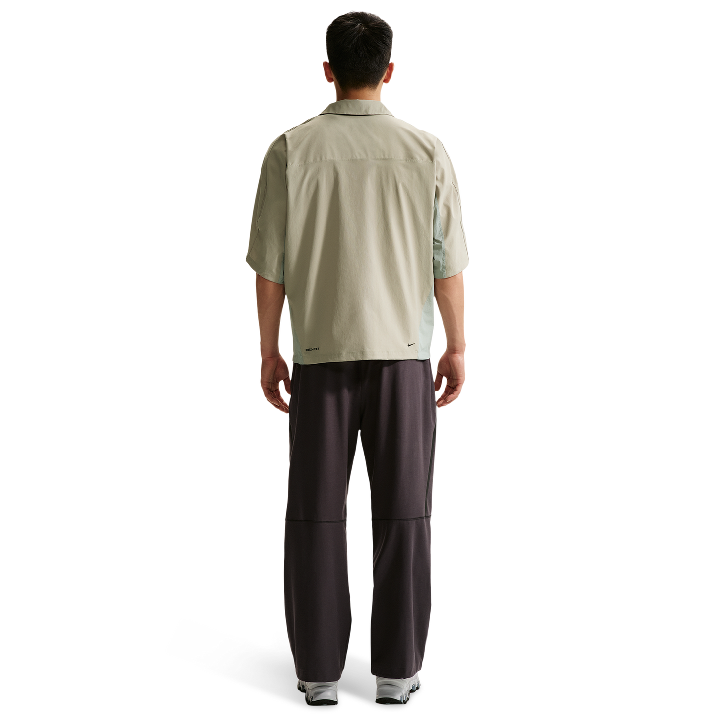 Nike Drifit Tech Helios Sun SS Shirt - Men's - Spruce Fog/Light Pumice/Black