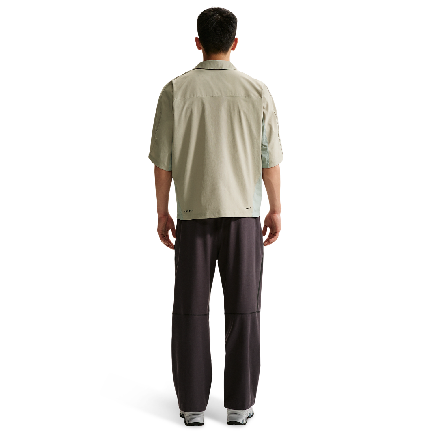 Nike Drifit Tech Helios Sun SS Shirt - Men's - Spruce Fog/Light Pumice/Black