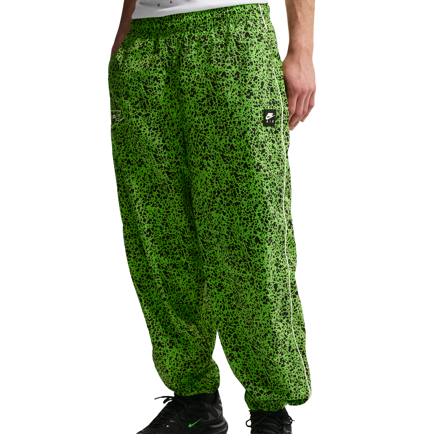Nike Air Woven AOP TL Pants - Men's - Mean Green