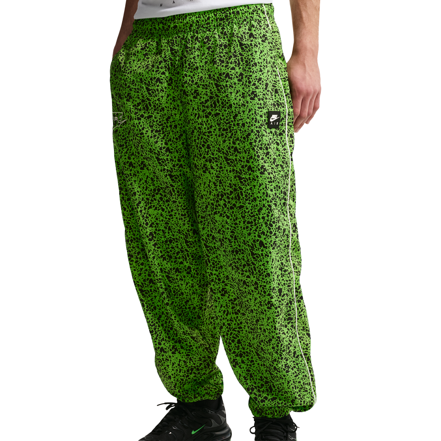 Nike Air Woven AOP TL Pants - Men's - Mean Green