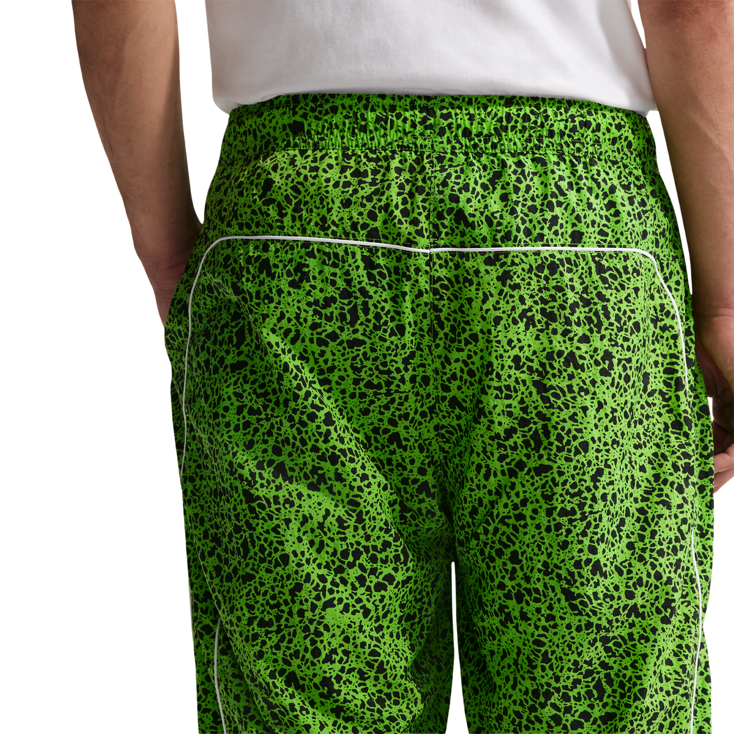Nike Air Woven AOP TL Pants - Men's - Mean Green