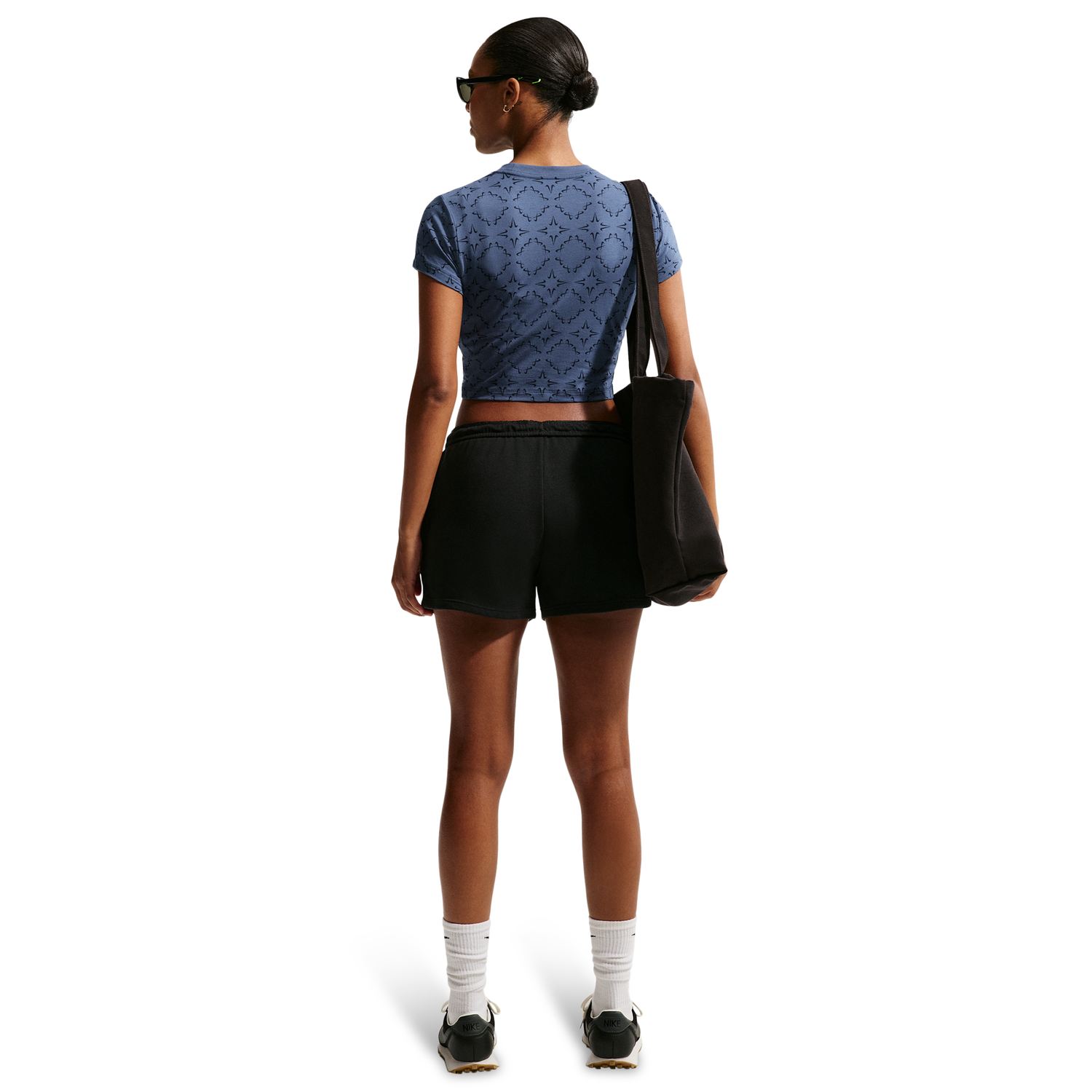 Nike NSW Chill knit Crop Tee - Women's - Mystic Navy/Obsidian