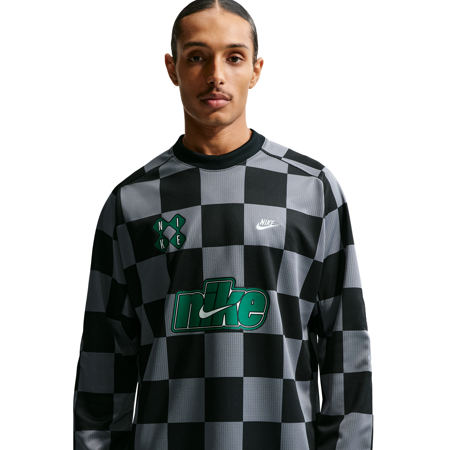 Nike Club Goalie Top Away - Men's - Smoke Grey/Malachite/Black