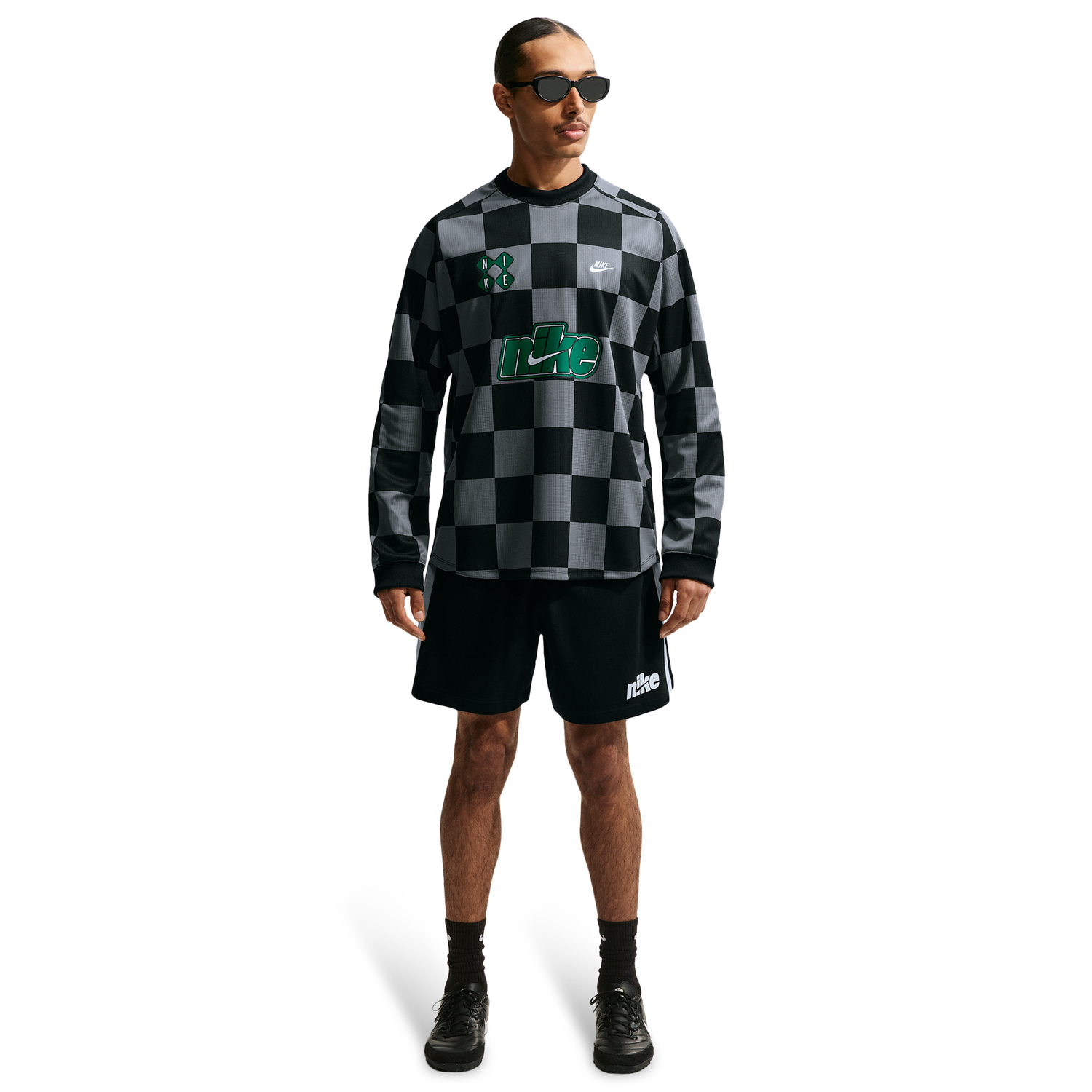 Nike Club Goalie Top Away - Men's - Smoke Grey/Malachite/Black