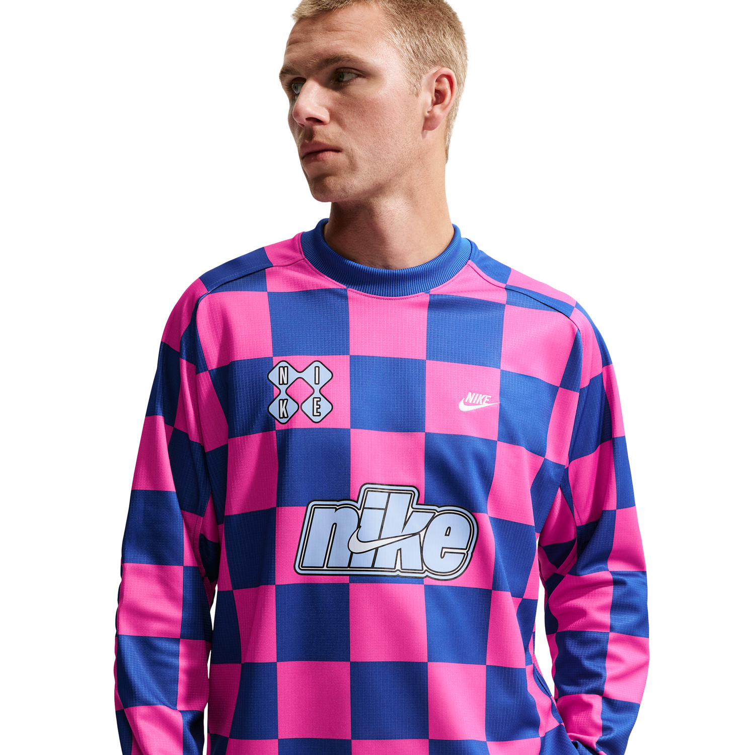 Nike Club Goalie Top Away - Men's - Game Royal/Hydrogen Blue/Pinksicle