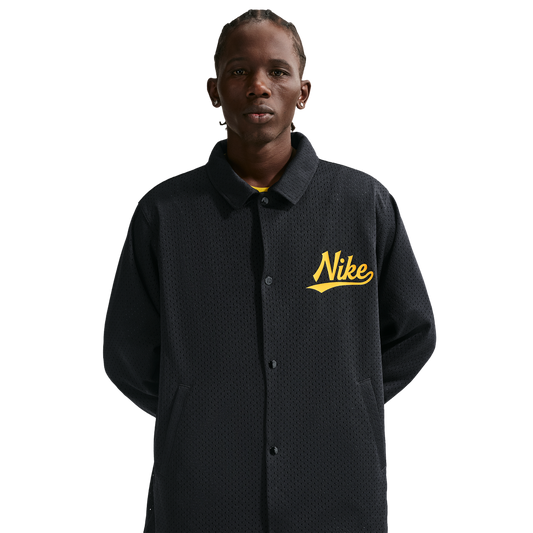 Nike Club Coaches AMSPT Jacket - Men's - Black/Saffron Quartz