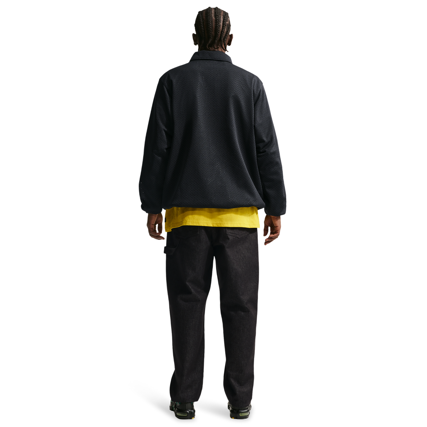 Nike Club Coaches AMSPT Jacket - Men's - Black/Saffron Quartz