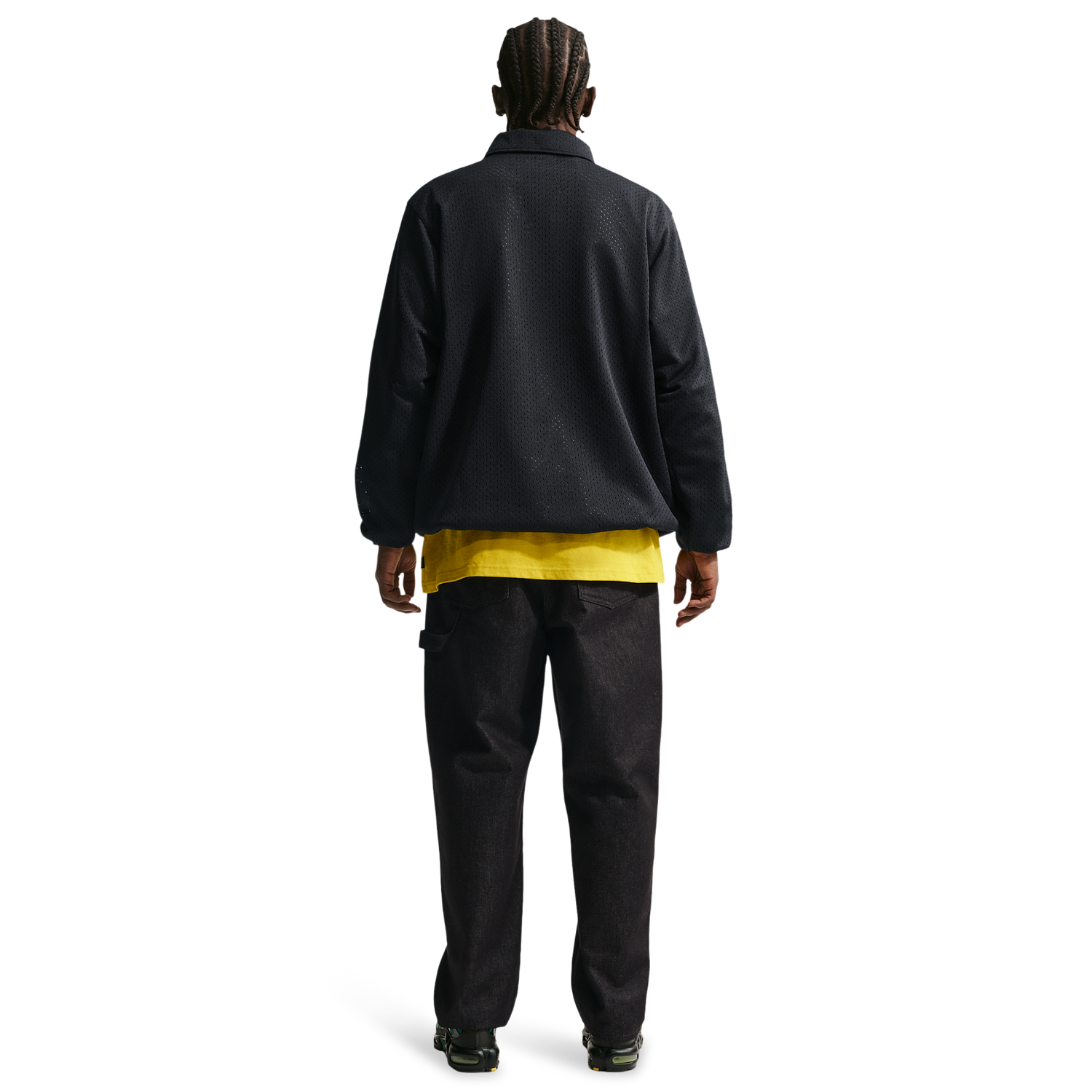 Nike Club Coaches AMSPT Jacket - Men's - Black/Saffron Quartz
