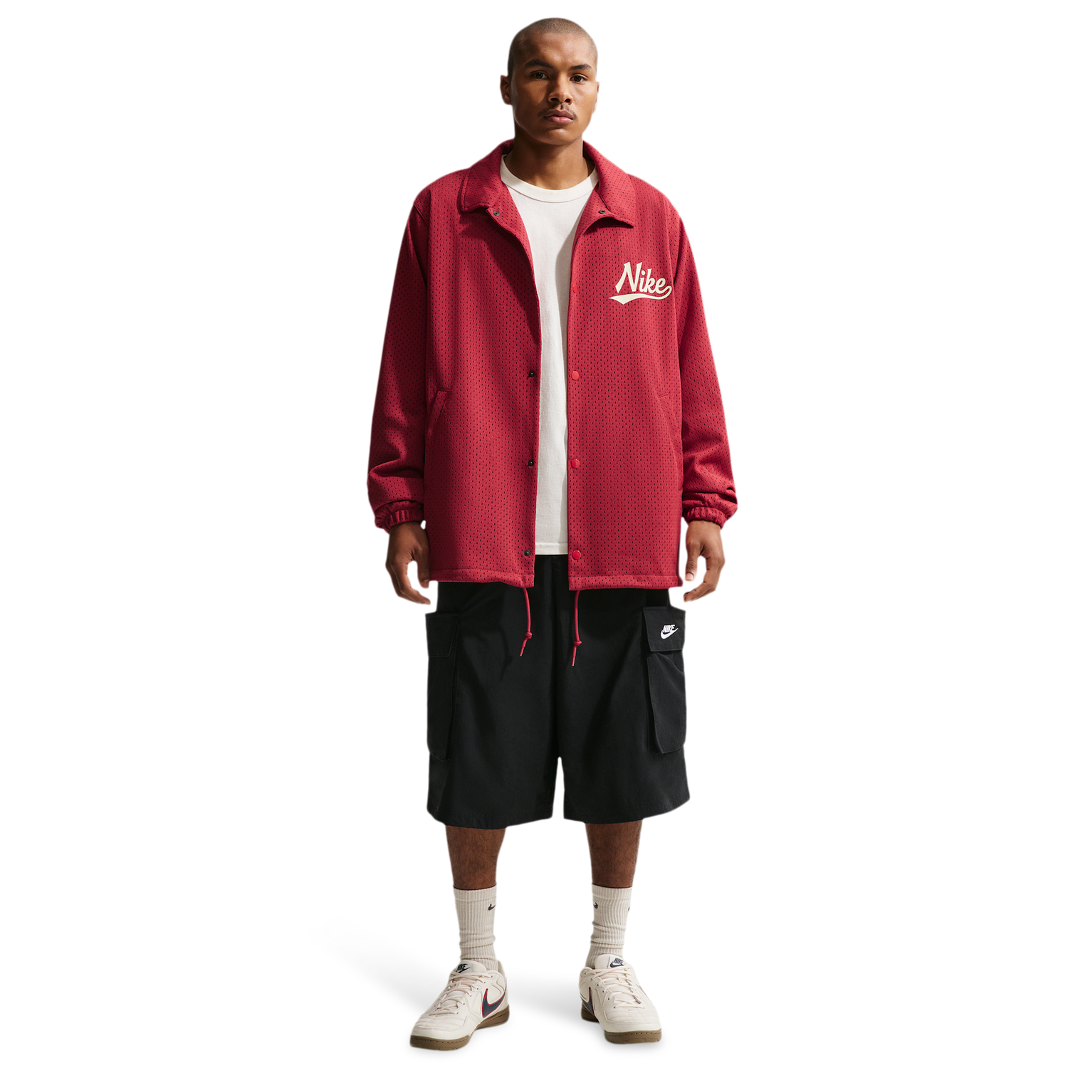 Nike Club Coaches AMSPT Jacket - Men's - Team Crimson/Lt Khaki