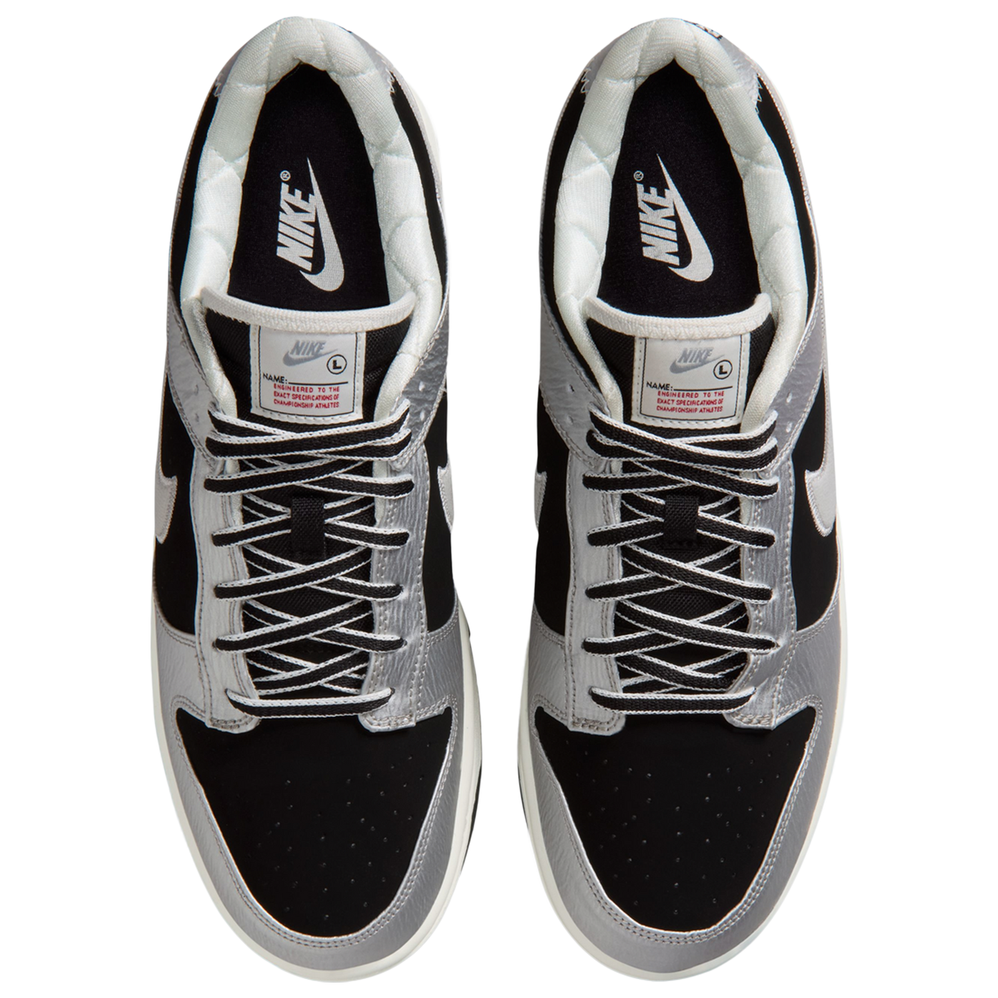 Nike Dunk Low - Men's - Black/Red/Silver