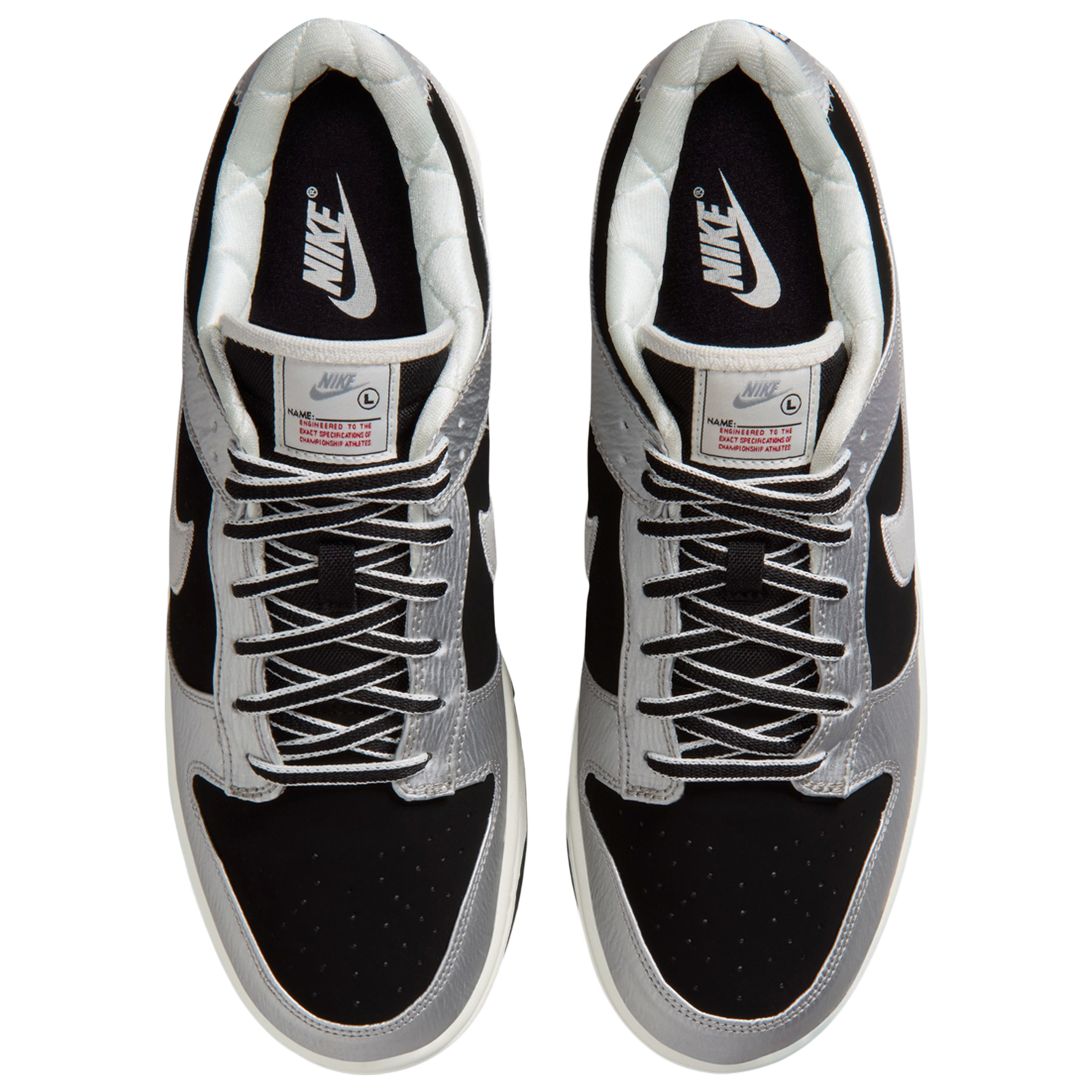 Nike Dunk Low - Men's - Black/Red/Silver
