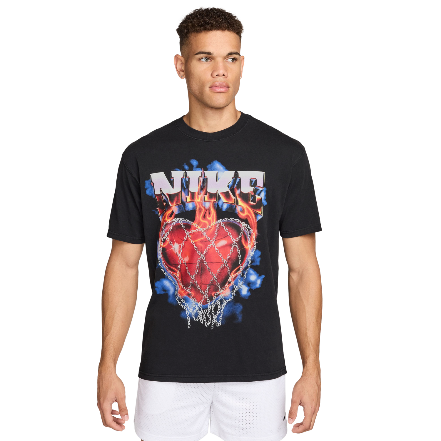 Nike Loose OC EE-X Heart T-Shirt - Men's - Black