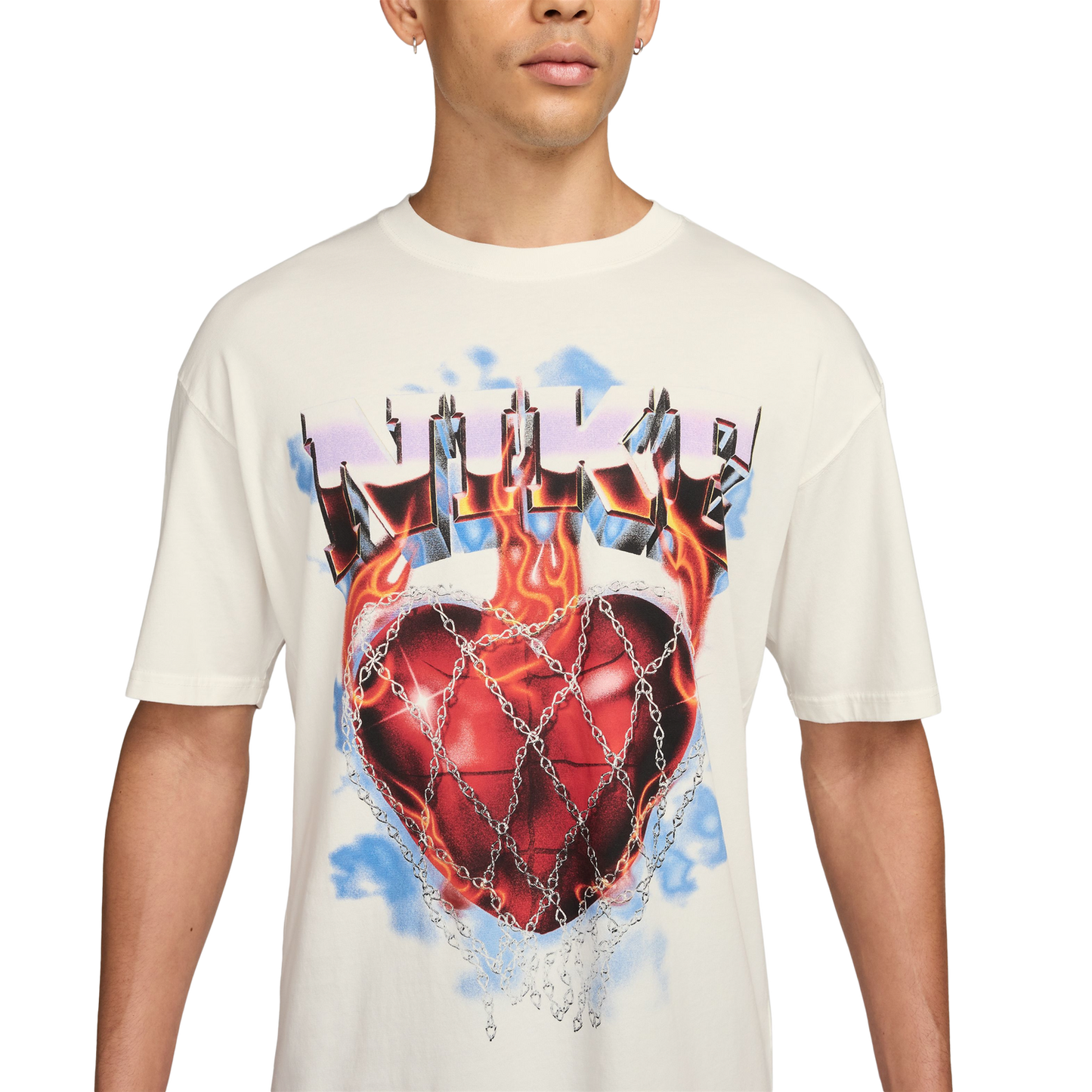 Nike Loose OC EE-X Heart T-Shirt - Men's - White/Red