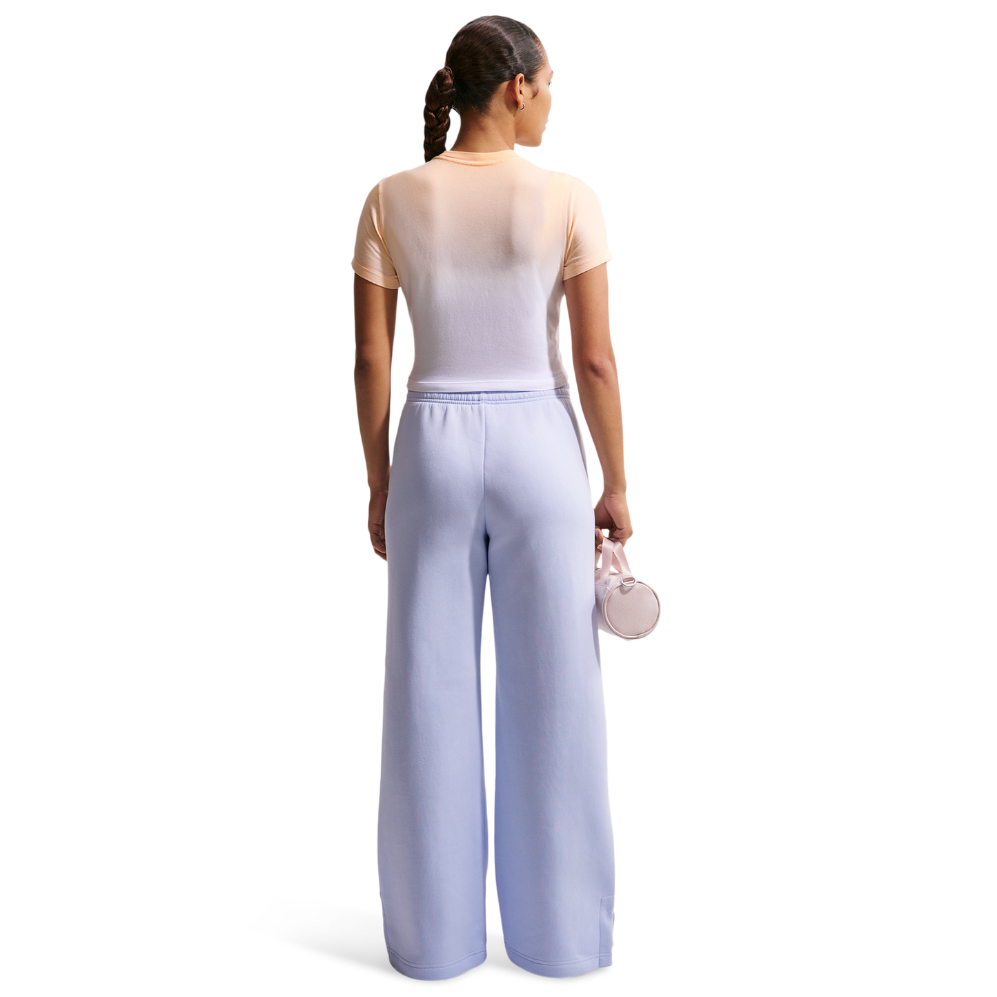 Nike NSW Chill Crop PNX Dip Dye T-Shirt - Women's - Ice Peach/White