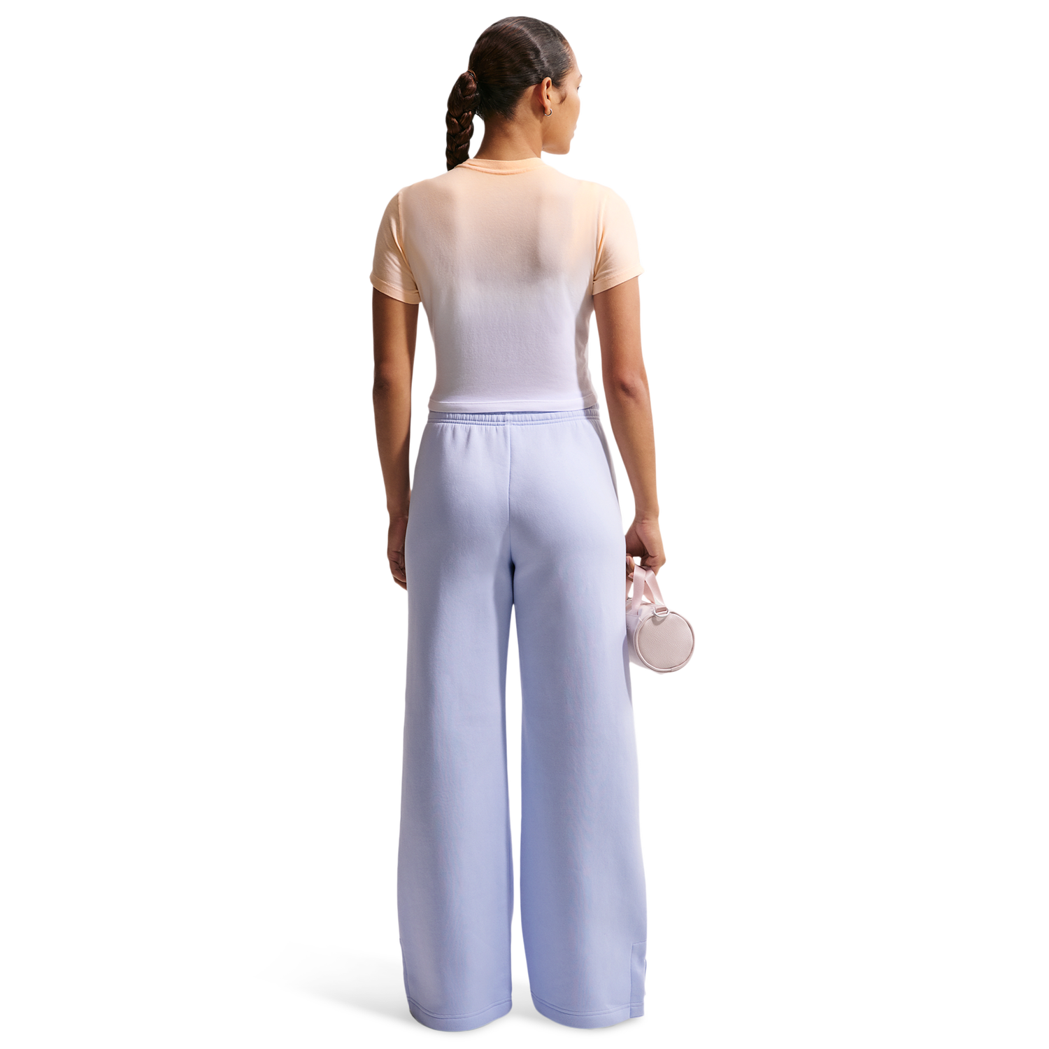 Nike NSW Chill Crop PNX Dip Dye T-Shirt - Women's - Ice Peach/White