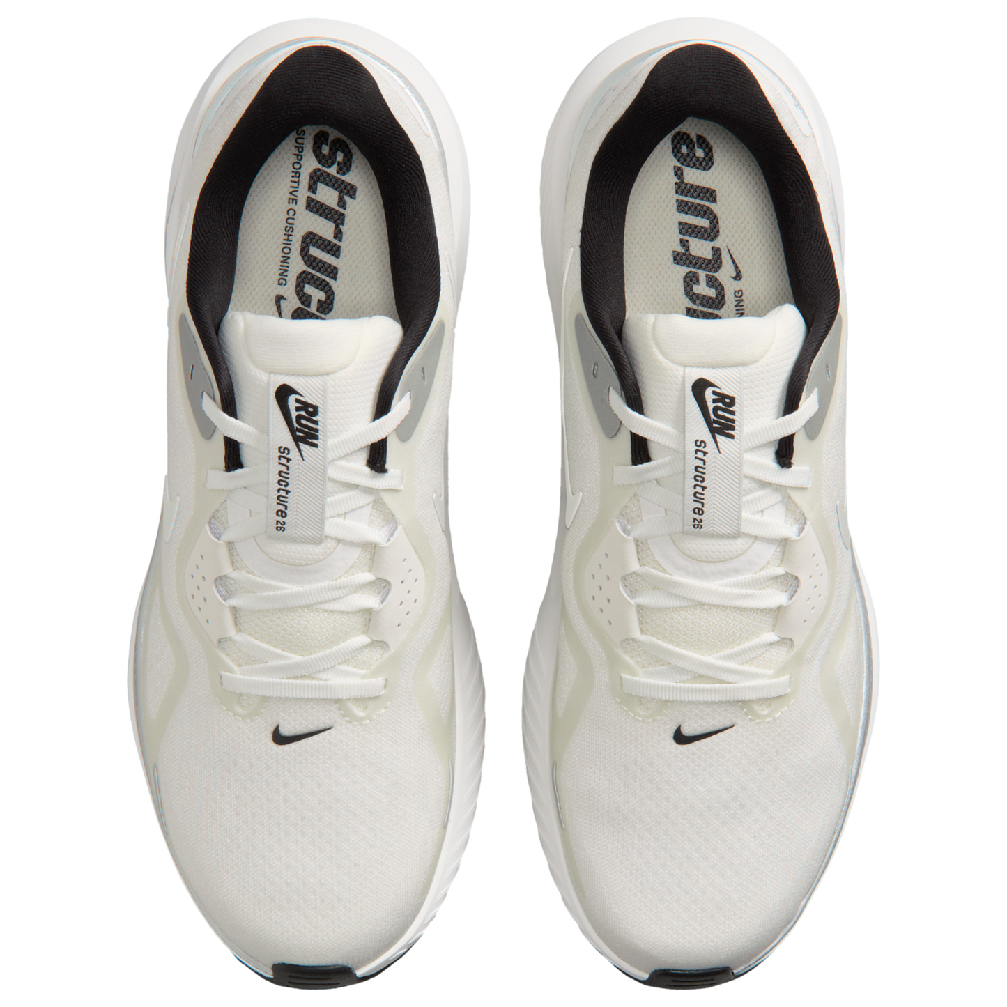Nike Structure 26 - Men's - Summit White/Mtlc Silver/Black