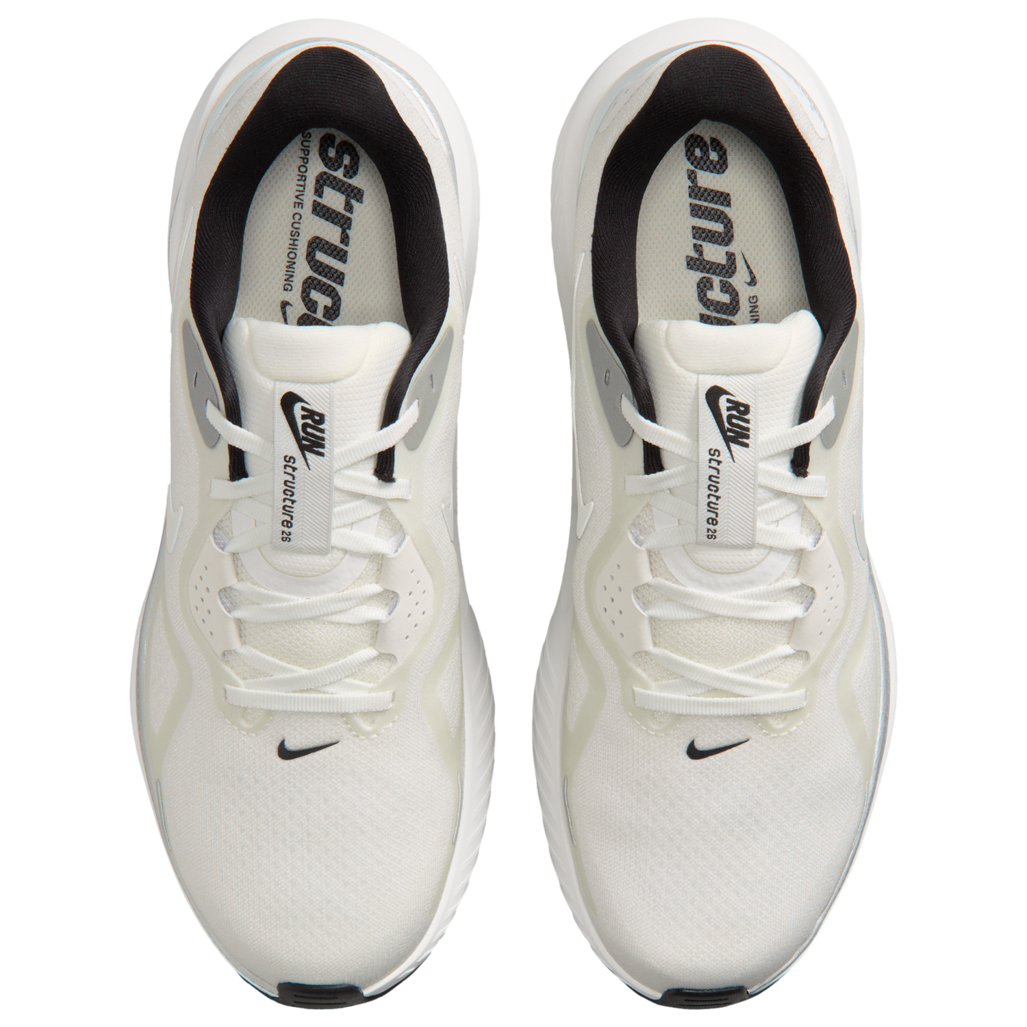 Nike Structure 26 - Men's - Summit White/Mtlc Silver/Black