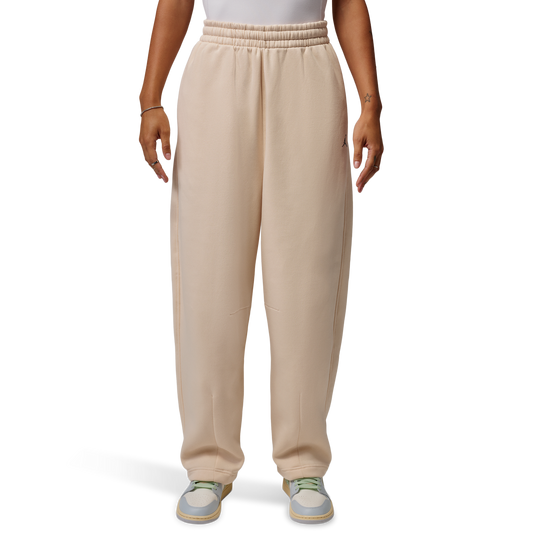 Jordan Brooklyn Fleece BB Wide Leg Pants - Women's - Pearl White