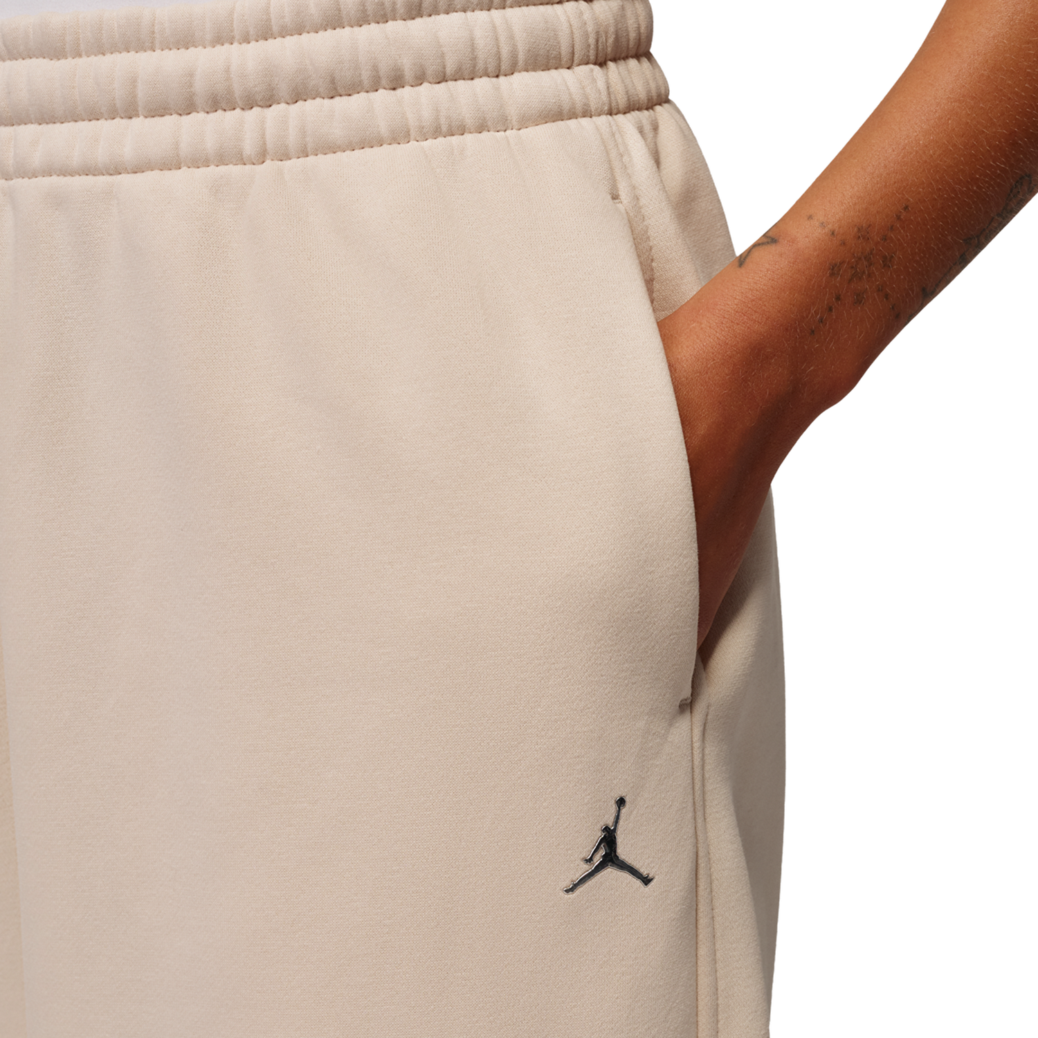 Jordan Brooklyn Fleece BB Wide Leg Pants - Women's - Pearl White