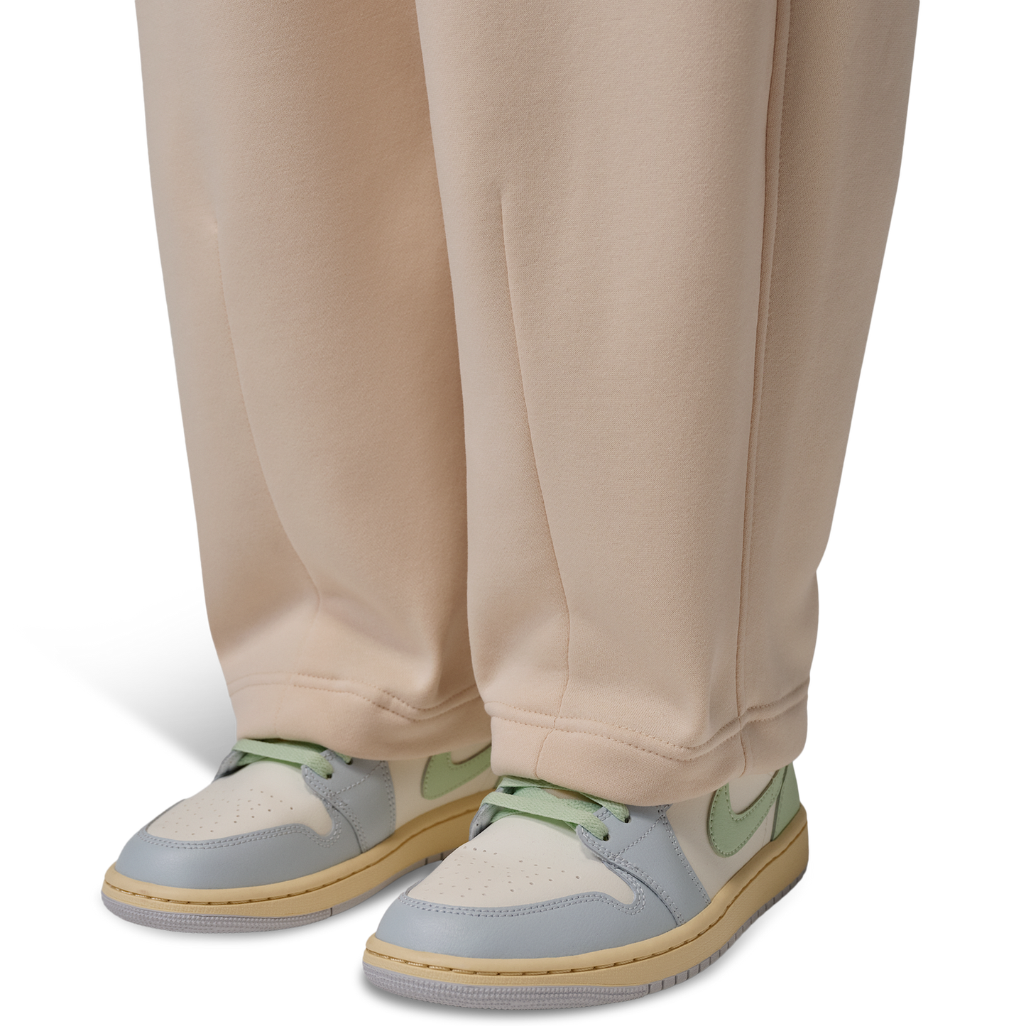 Jordan Brooklyn Fleece BB Wide Leg Pants - Women's - Pearl White