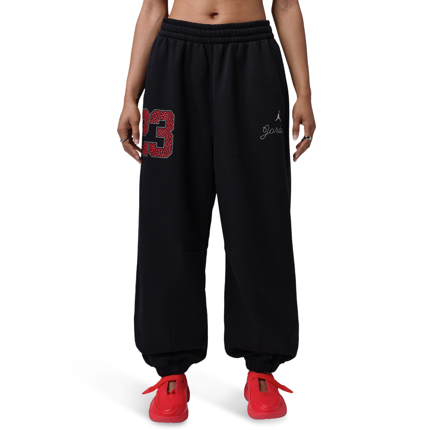 Jordan Brooklyn Fleece NG 26 Jogger Pants - Women's - Black/Red