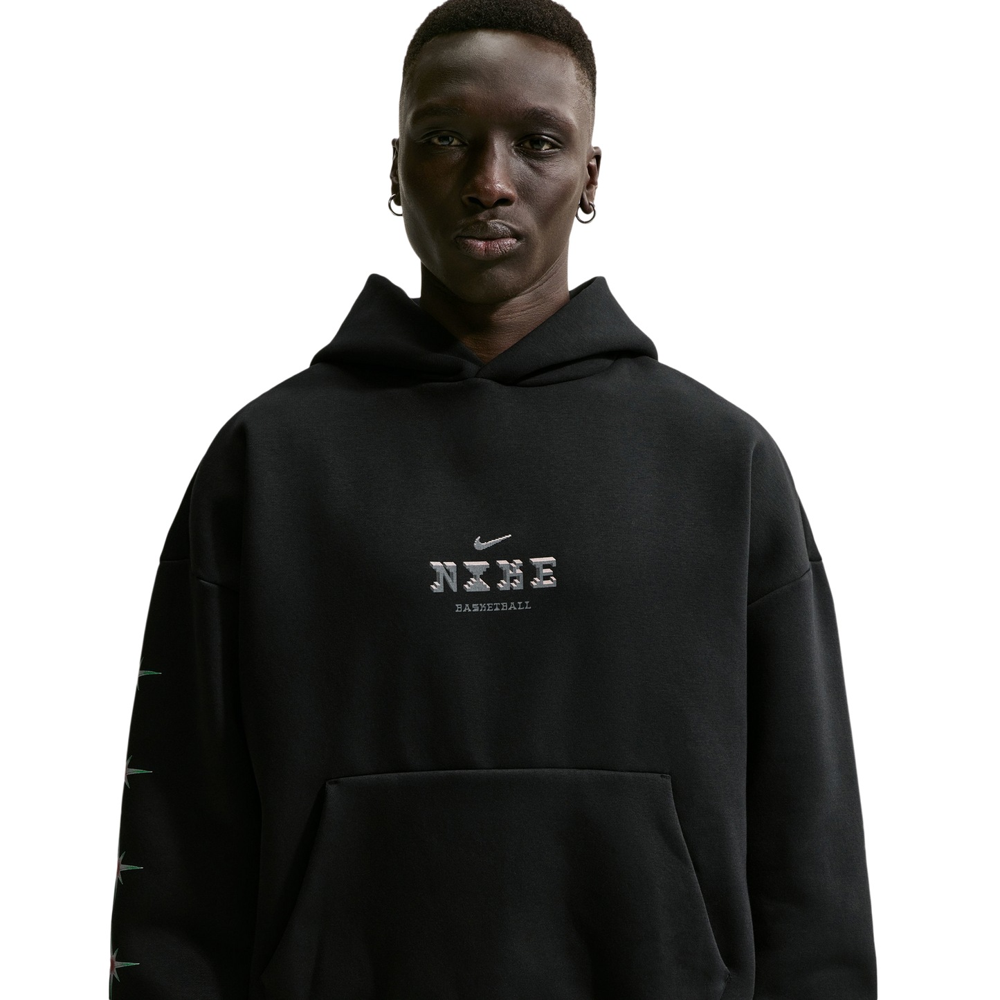 Nike Flan Standard Issue Brush Pullover Hoodie - Men's - Black/Smoke Grey
