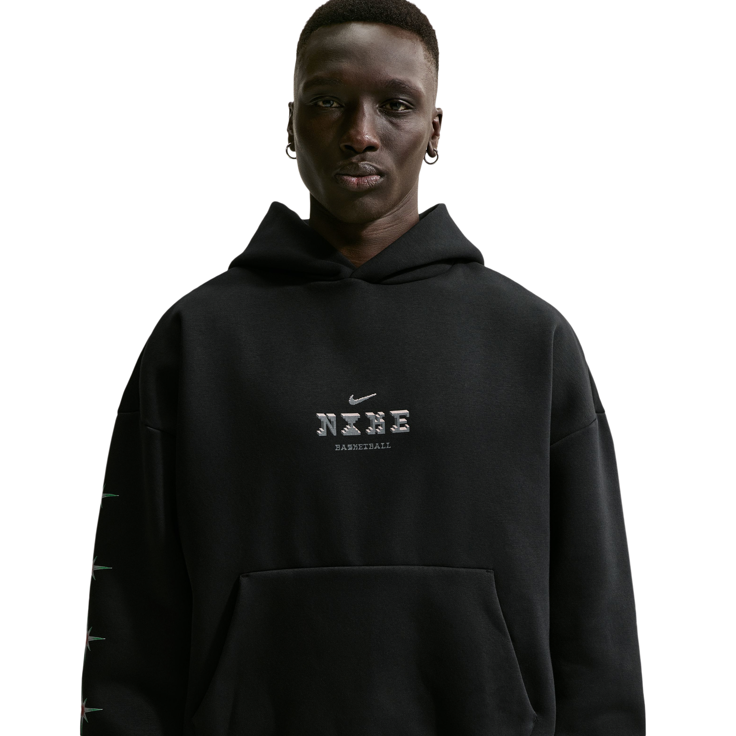 Nike Flan Standard Issue Brush Pullover Hoodie - Men's - Black/Smoke Grey