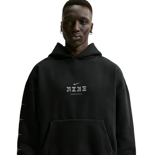 Nike Flan Standard Issue Brush Pullover Hoodie - Men's - Black/Smoke Grey
