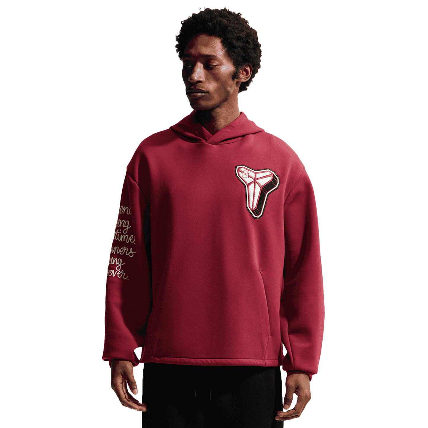 Nike Kobe Dri-FIT SC Fleece Pullover Hoodie - Men's - Red/White