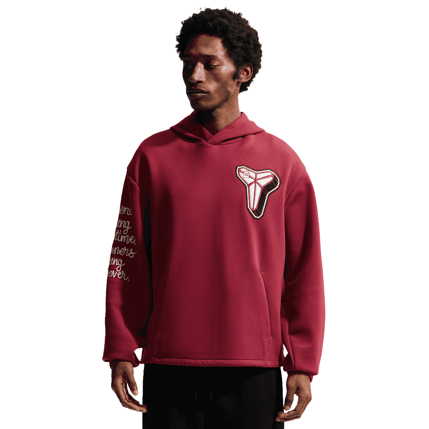 Nike Kobe Dri-FIT SC Fleece Pullover Hoodie - Men's - Red/White