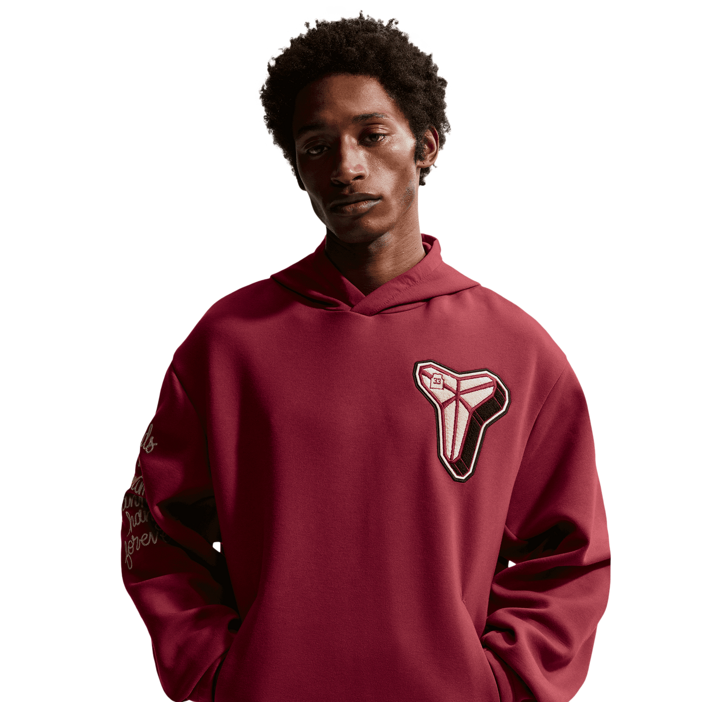 Nike Kobe Dri-FIT SC Fleece Pullover Hoodie - Men's - Red/White