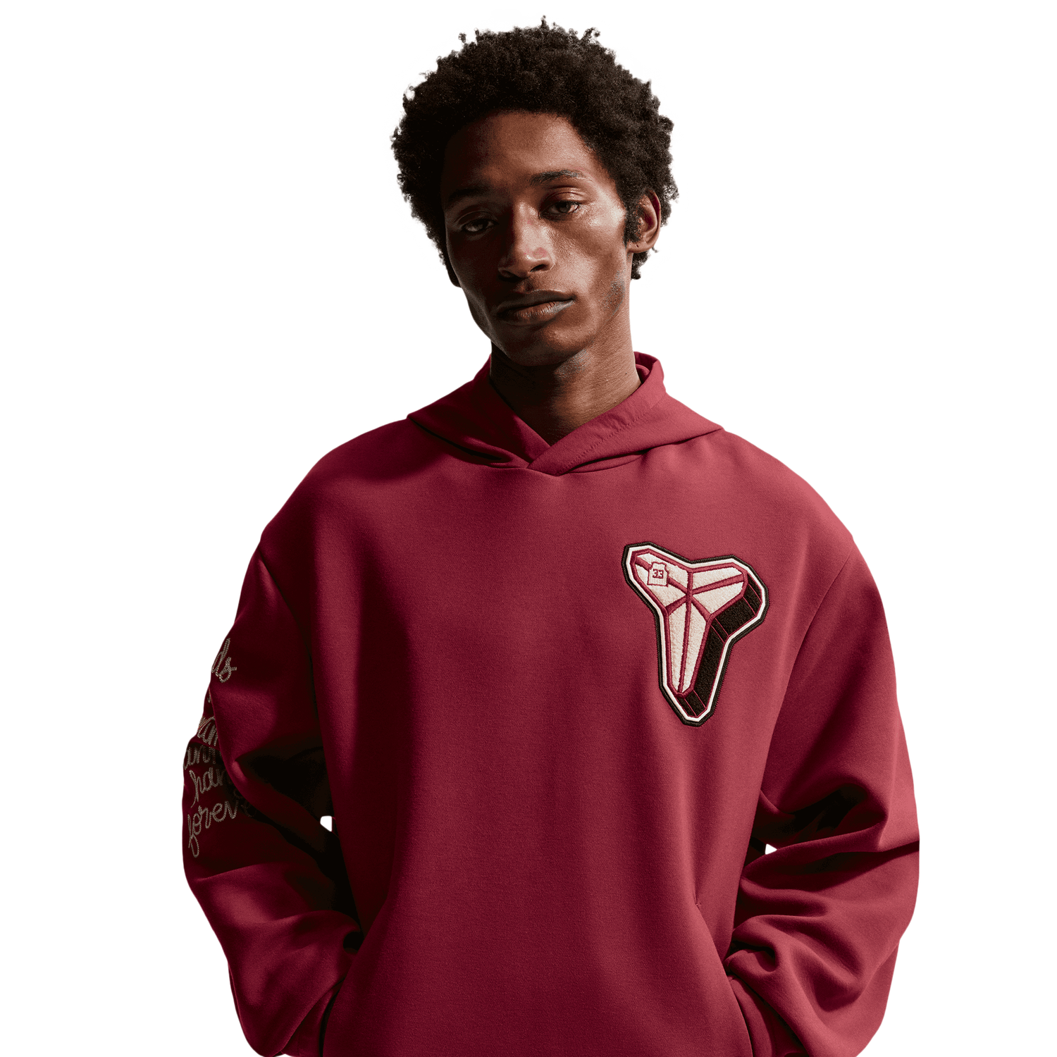 Nike Kobe Dri-FIT SC Fleece Pullover Hoodie - Men's - Red/White