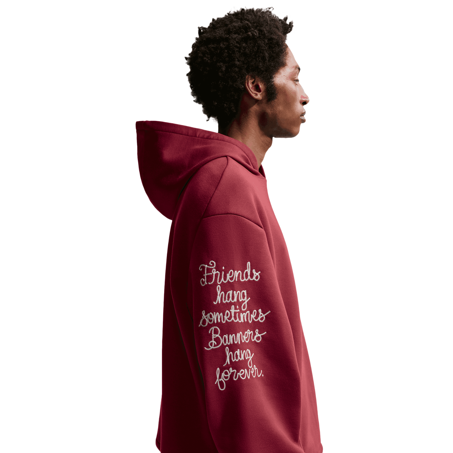 Nike Kobe Dri-FIT SC Fleece Pullover Hoodie - Men's - Red/White
