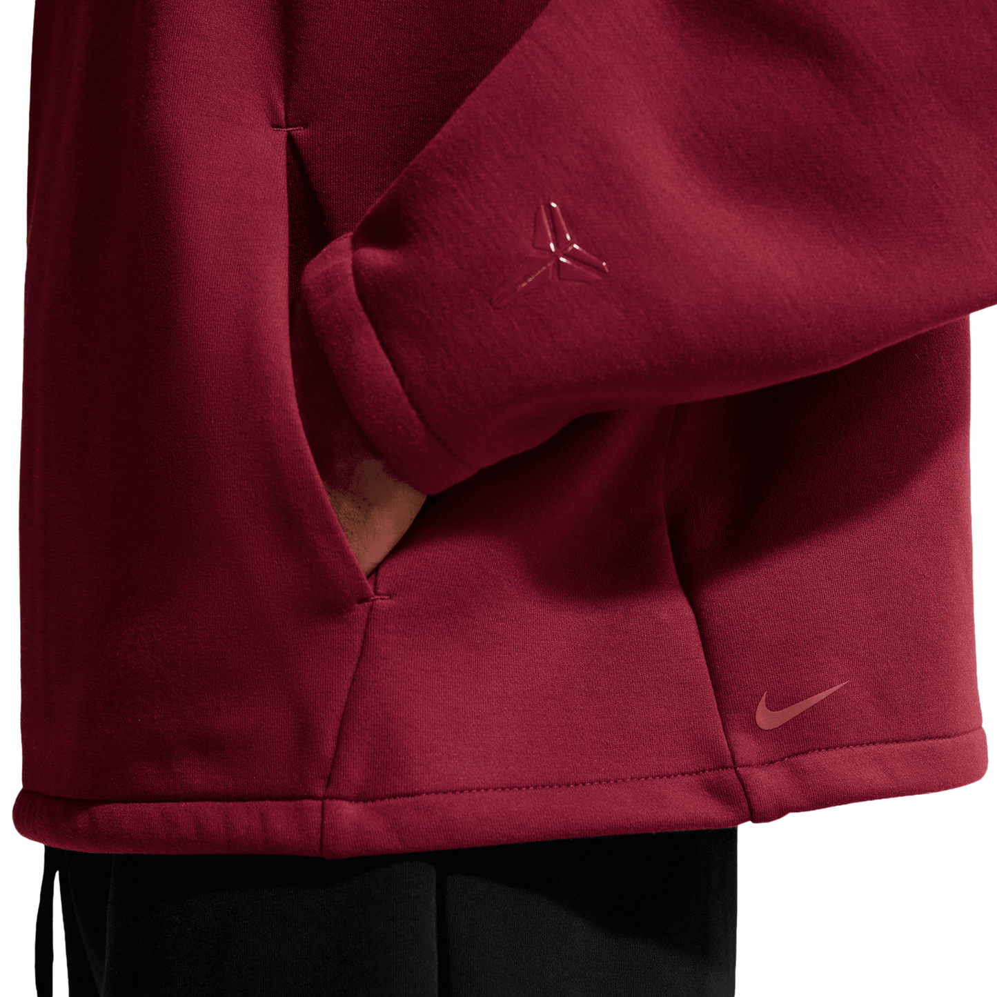 Nike Kobe Dri-FIT SC Fleece Pullover Hoodie - Men's - Red/White