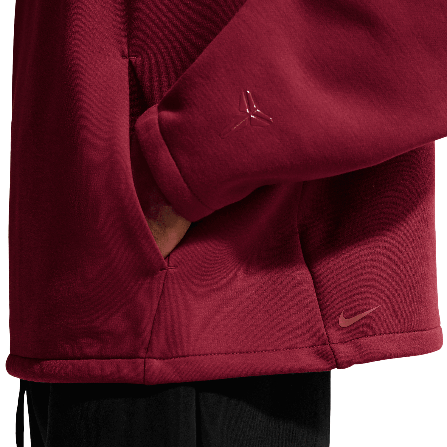 Nike Kobe Dri-FIT SC Fleece Pullover Hoodie - Men's - Red/White