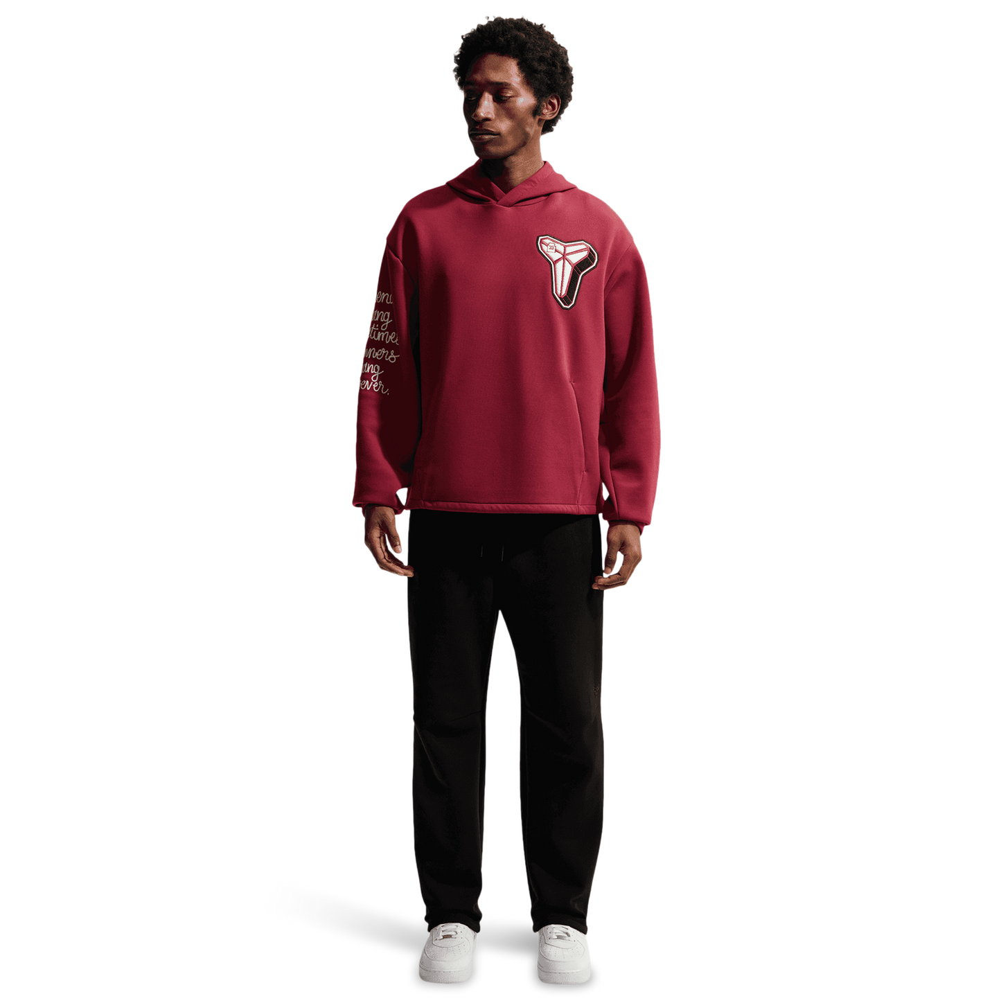 Nike Kobe Dri-FIT SC Fleece Pullover Hoodie - Men's - Red/White