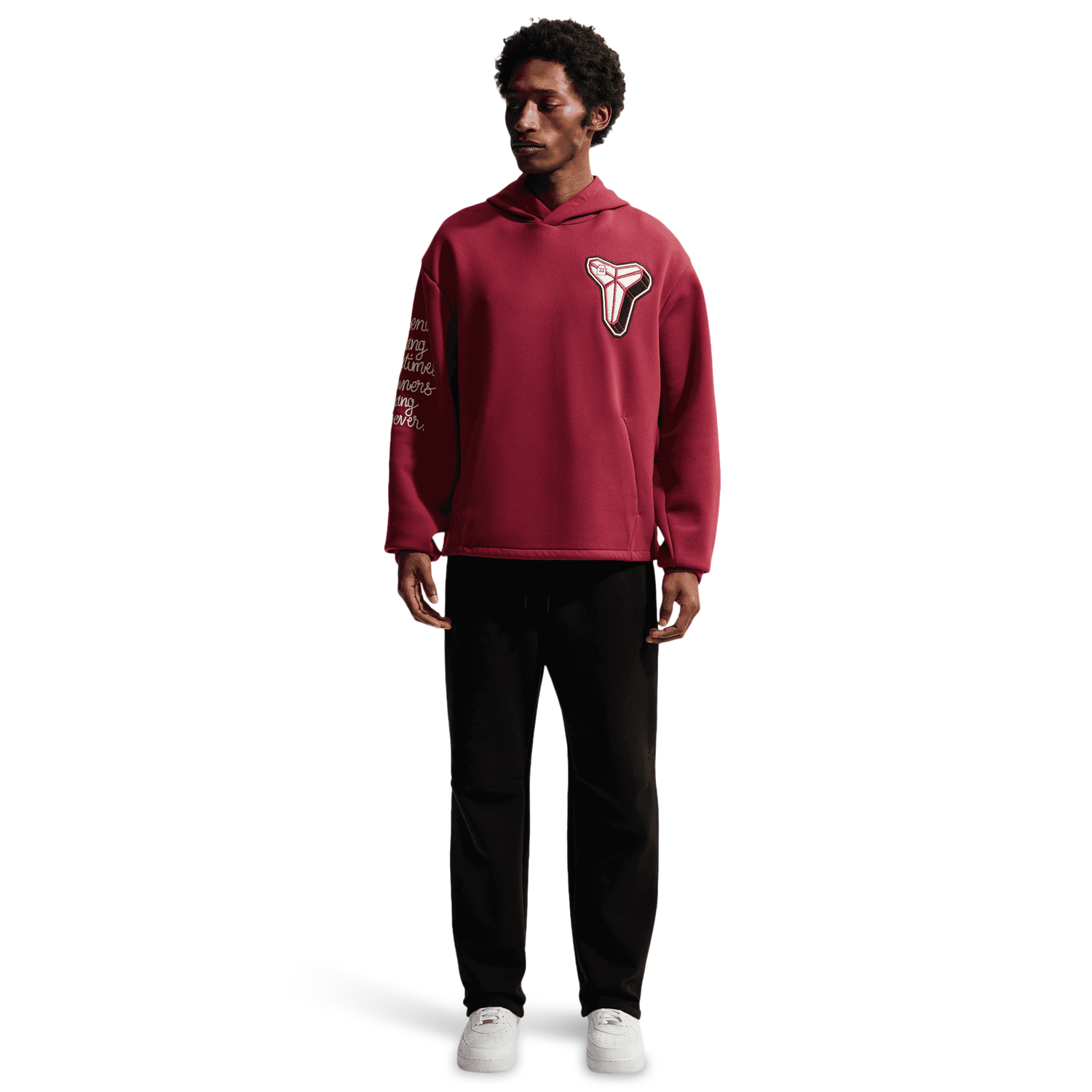 Nike Kobe Dri-FIT SC Fleece Pullover Hoodie - Men's - Red/White