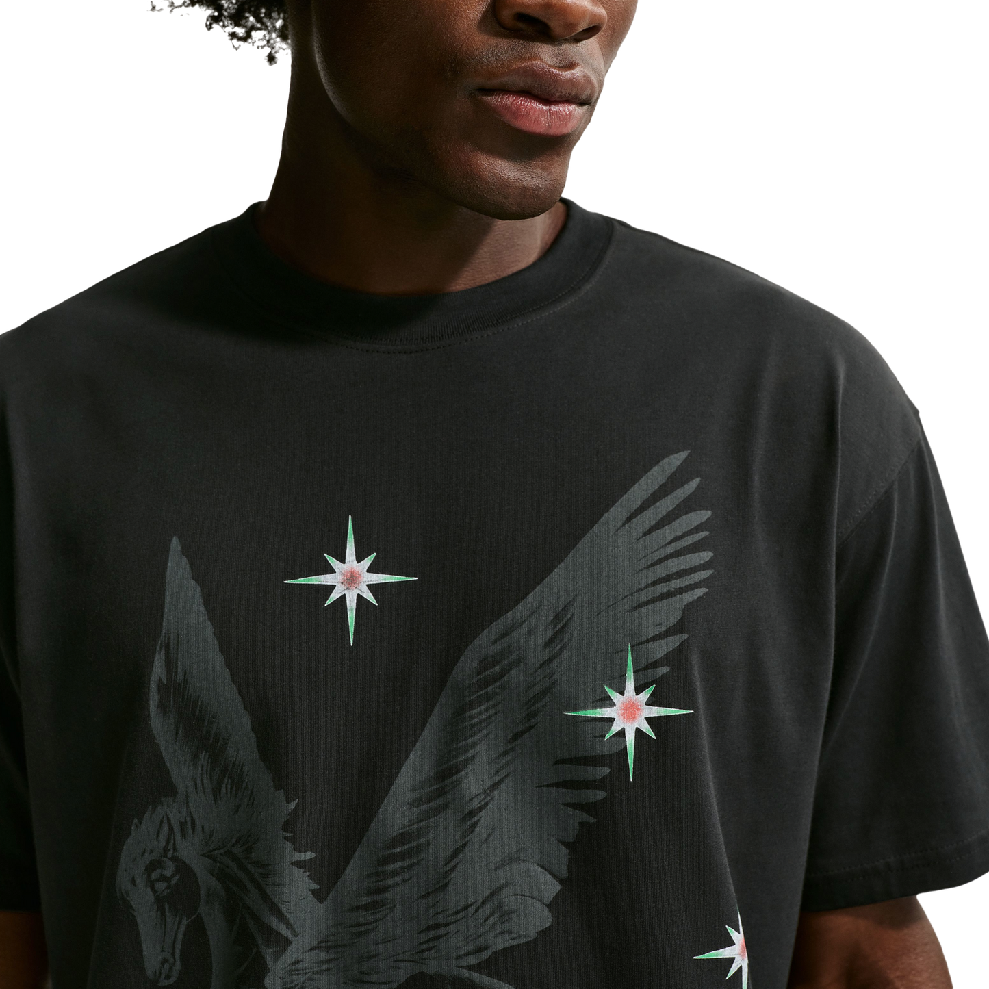 Nike LA Artist Pegasus T-Shirt - Men's - Black/Grey