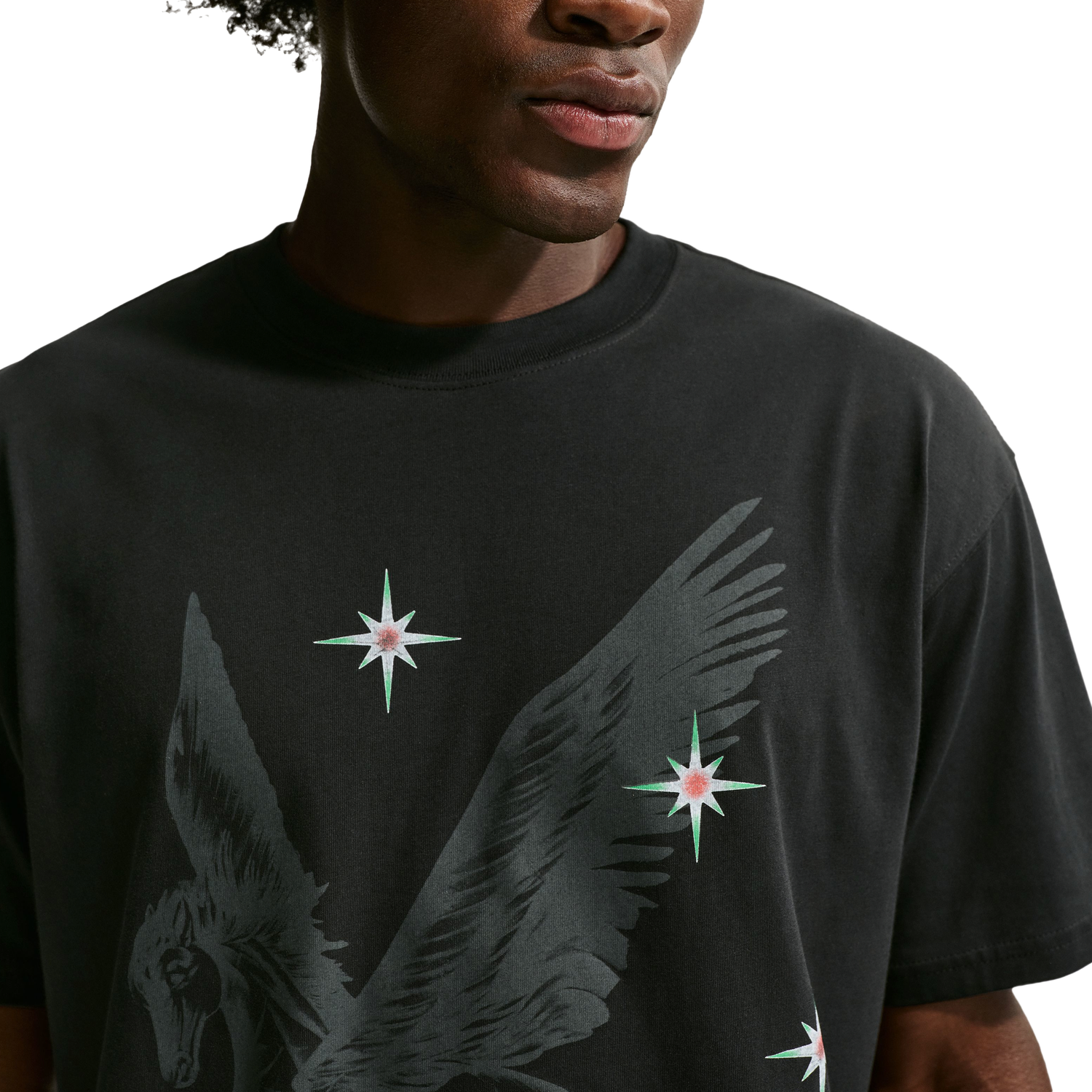 Nike LA Artist Pegasus T-Shirt - Men's - Black/Grey