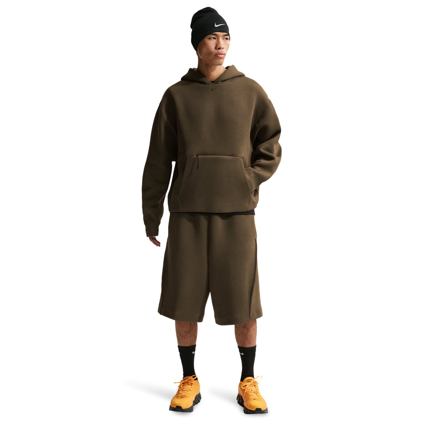 Nike Tech Ergo Pullover Hoodie - Men's - Black/Olive