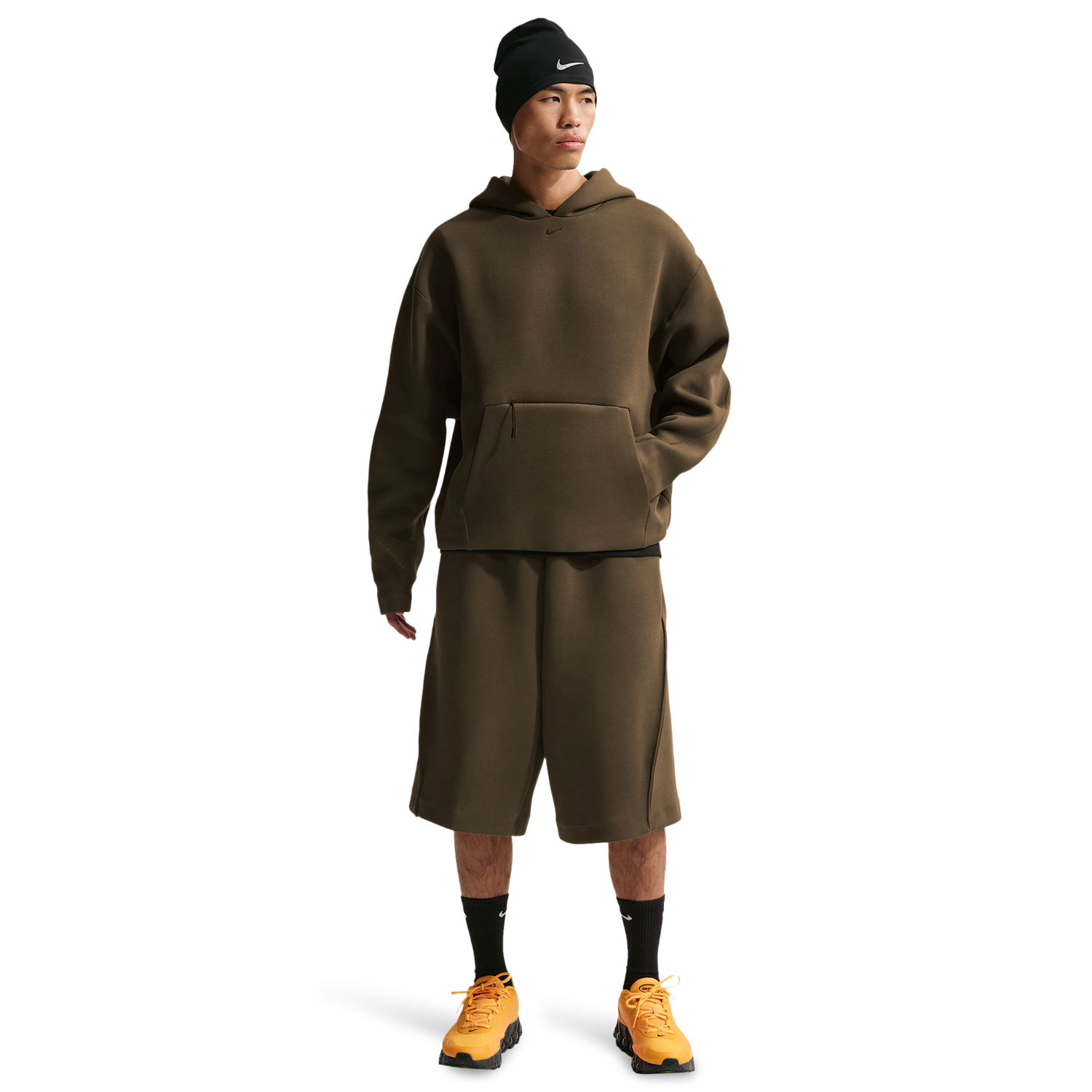 Nike Tech Ergo Pullover Hoodie - Men's - Black/Olive