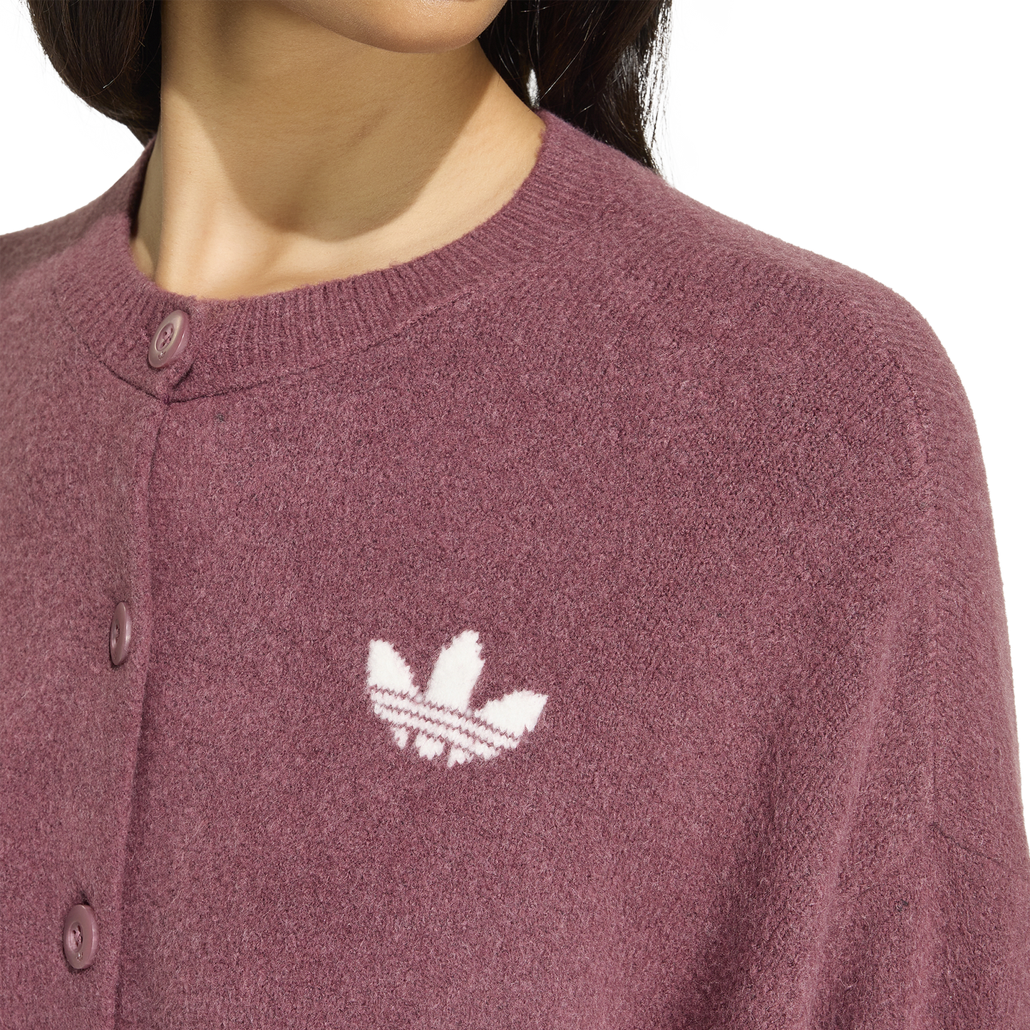 adidas Originals Essentials Knit Cardigan - Women's - Quiet Crimson