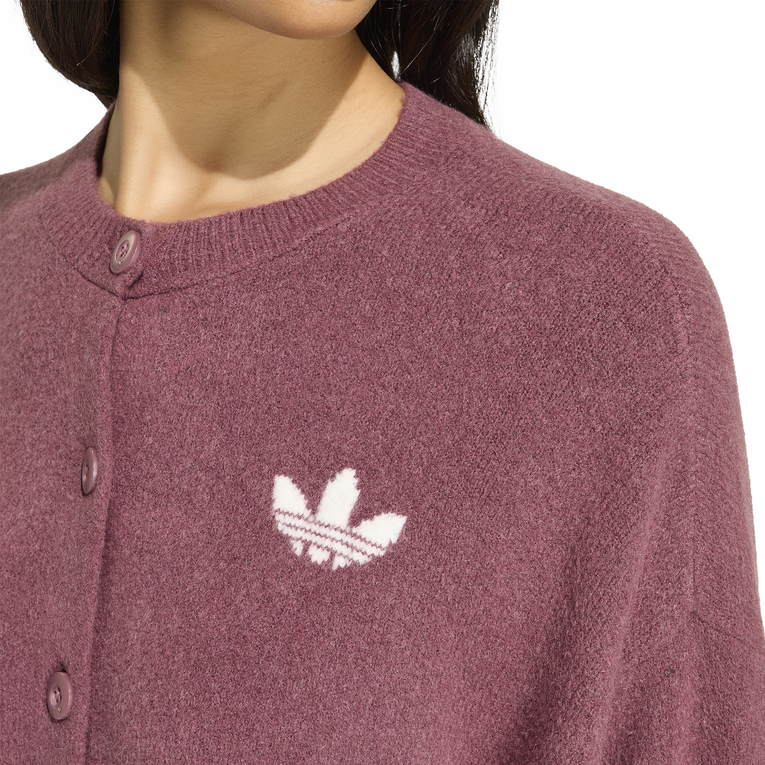 adidas Originals Essentials Knit Cardigan - Women's - Quiet Crimson