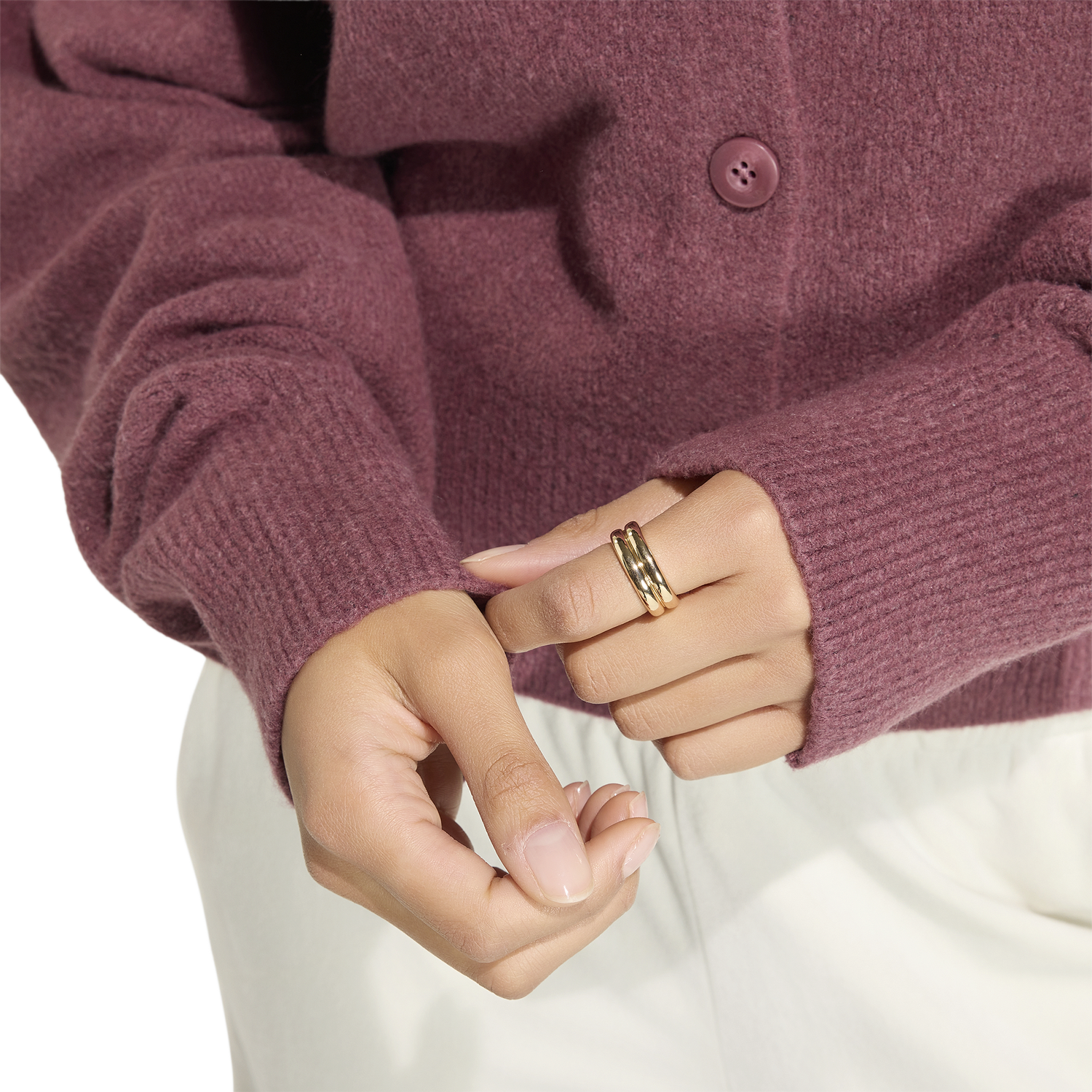 adidas Originals Essentials Knit Cardigan - Women's - Quiet Crimson