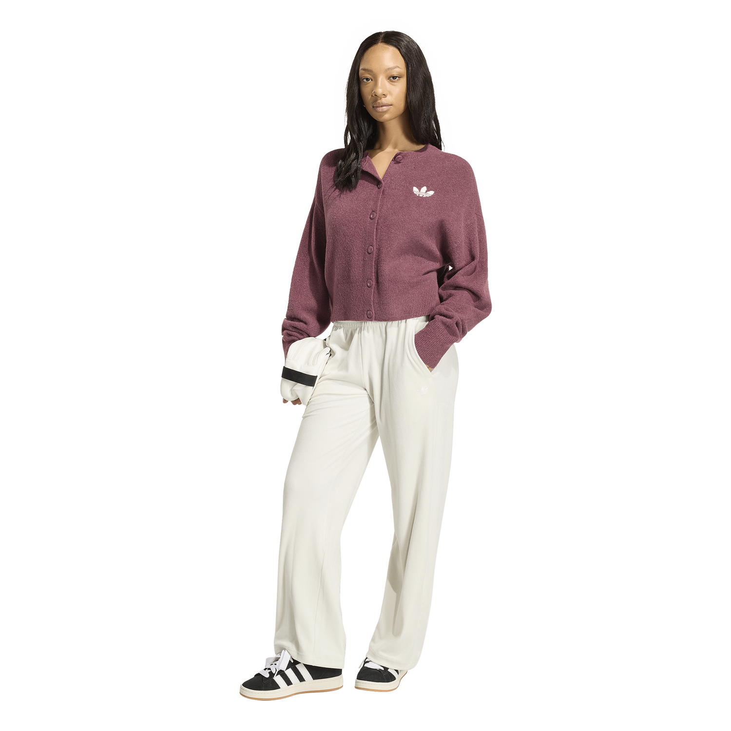 adidas Originals Essentials Knit Cardigan - Women's - Quiet Crimson