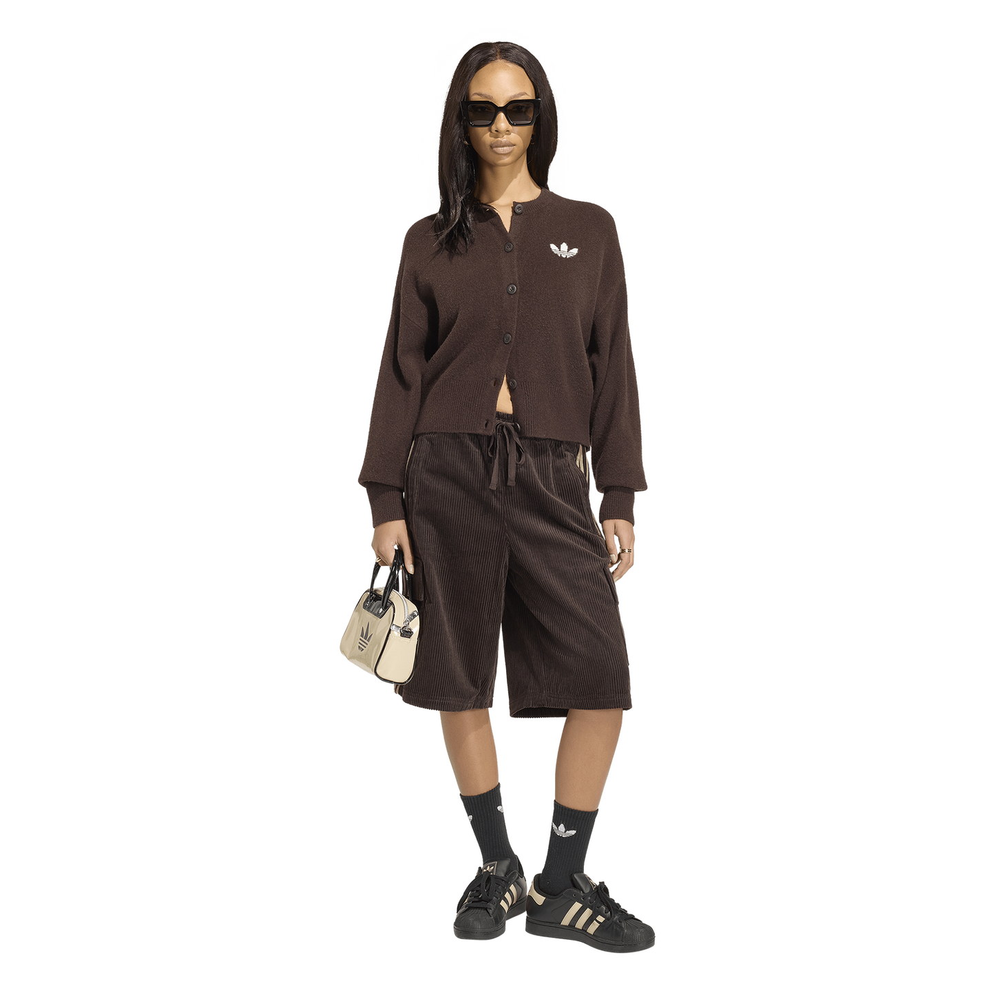 adidas Originals Essentials Knit Cardigan - Women's - Aurora Coffee