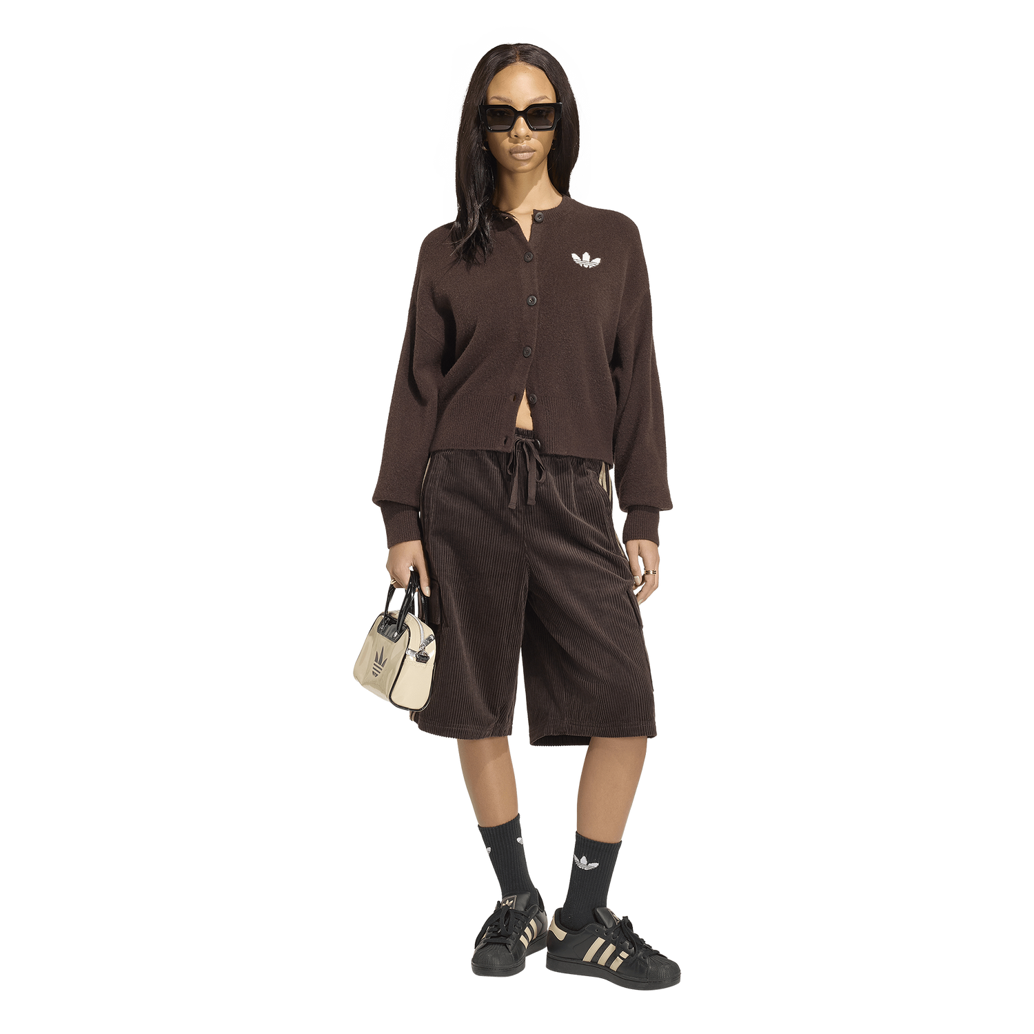 adidas Originals Essentials Knit Cardigan - Women's - Aurora Coffee