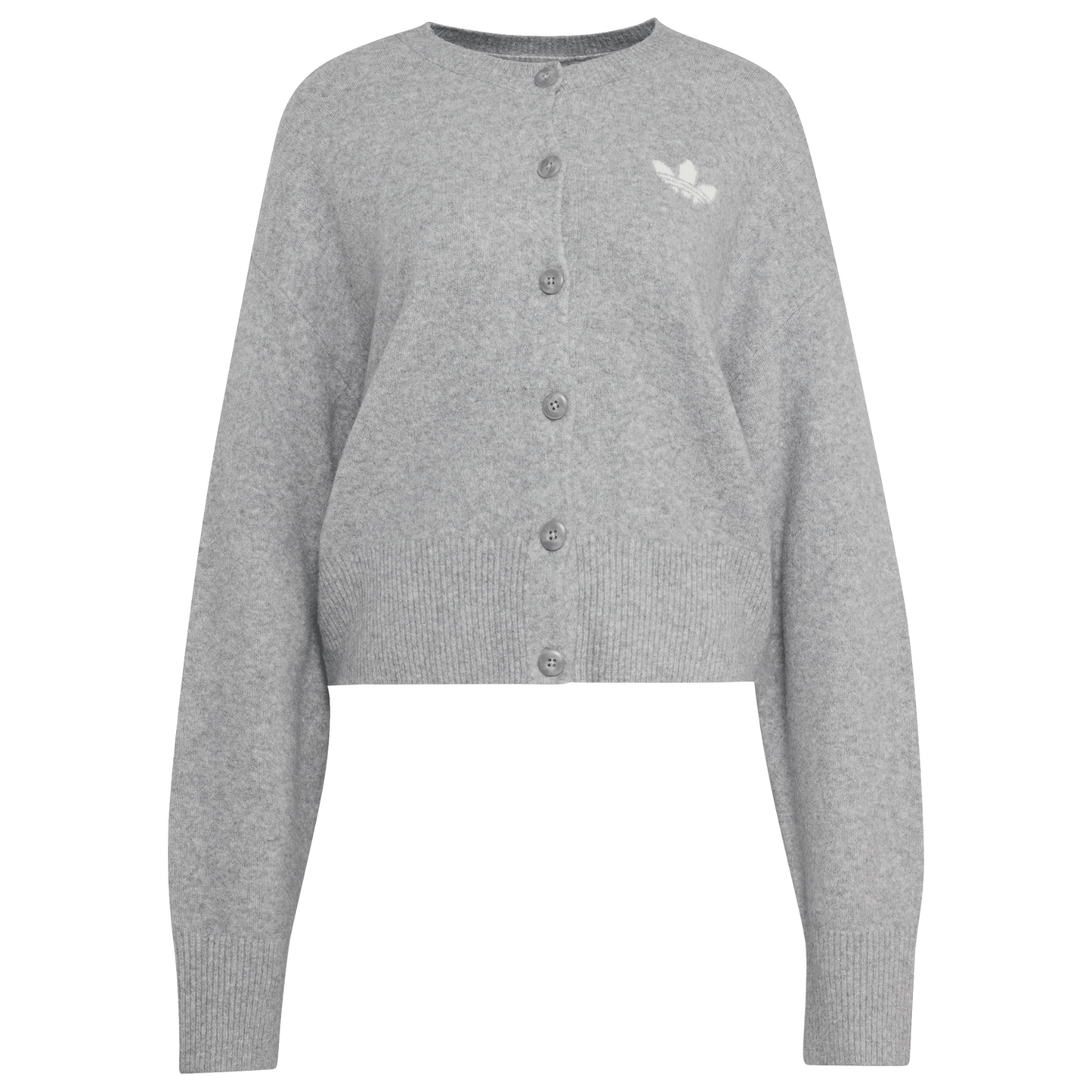adidas Originals Essentials Knit Cardigan - Women's - Medium Grey Heather