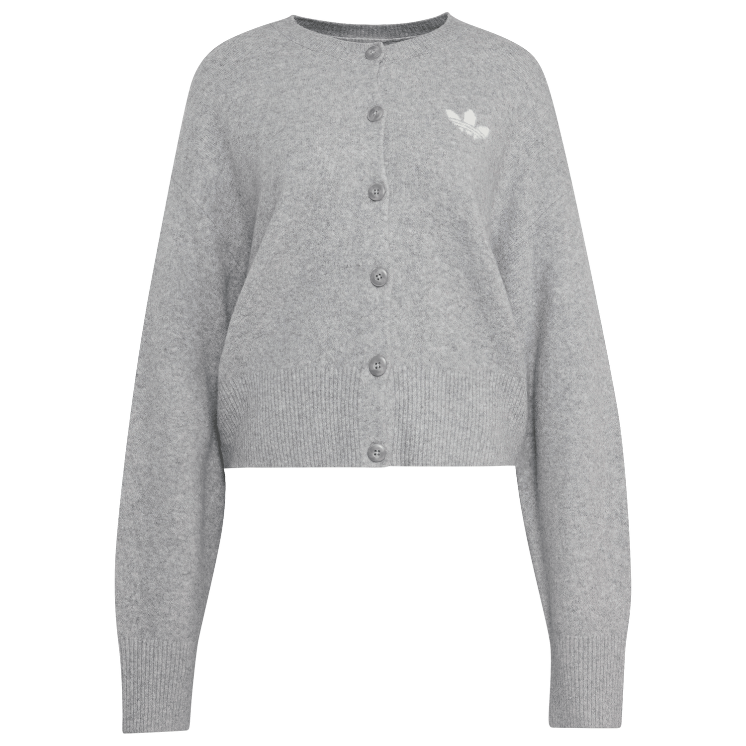adidas Originals Essentials Knit Cardigan - Women's - Medium Grey Heather