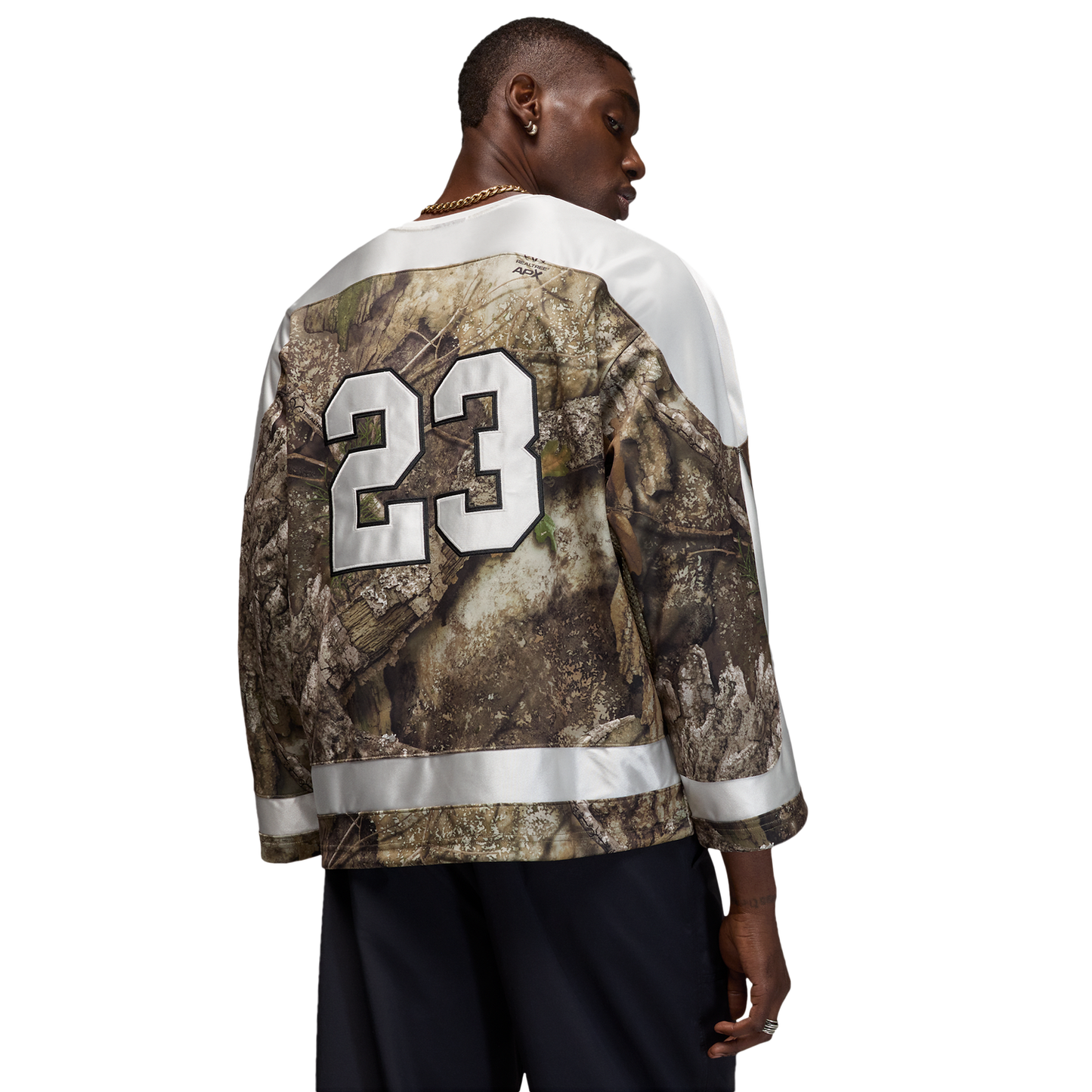 Jordan Brooklyn Hockey Jersey RLT - Men's - Medium Olive/Sail